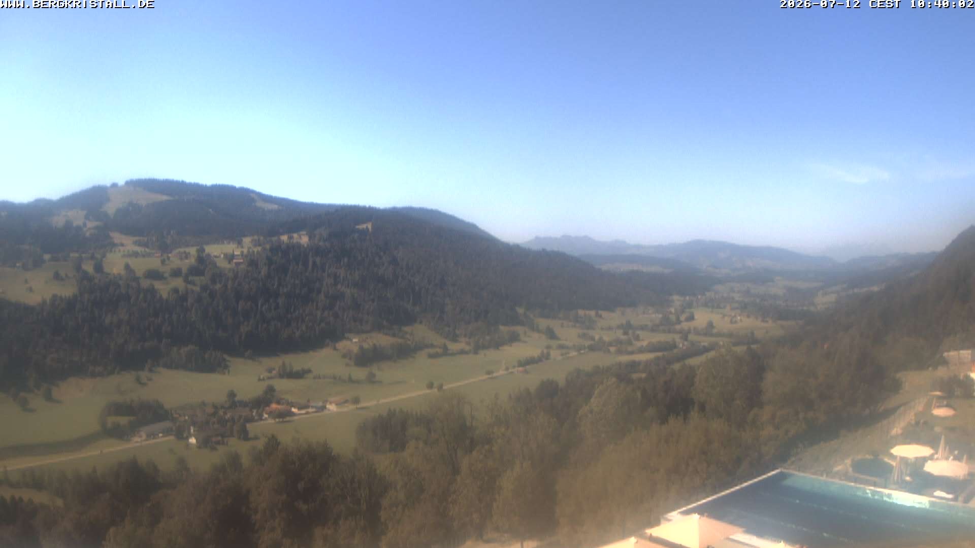 Archived image Webcam View of Hotel Bergkristall