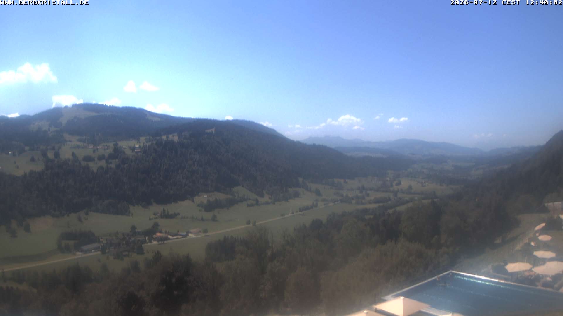 Archived image Webcam View of Hotel Bergkristall