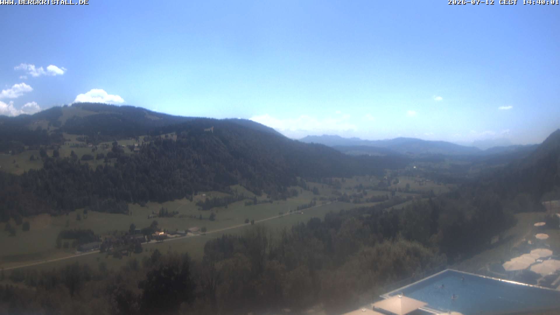Archived image Webcam View of Hotel Bergkristall