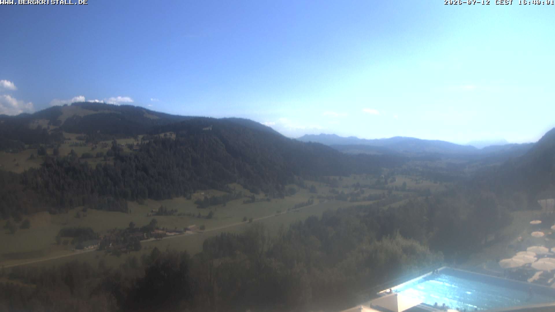 Archived image Webcam View of Hotel Bergkristall