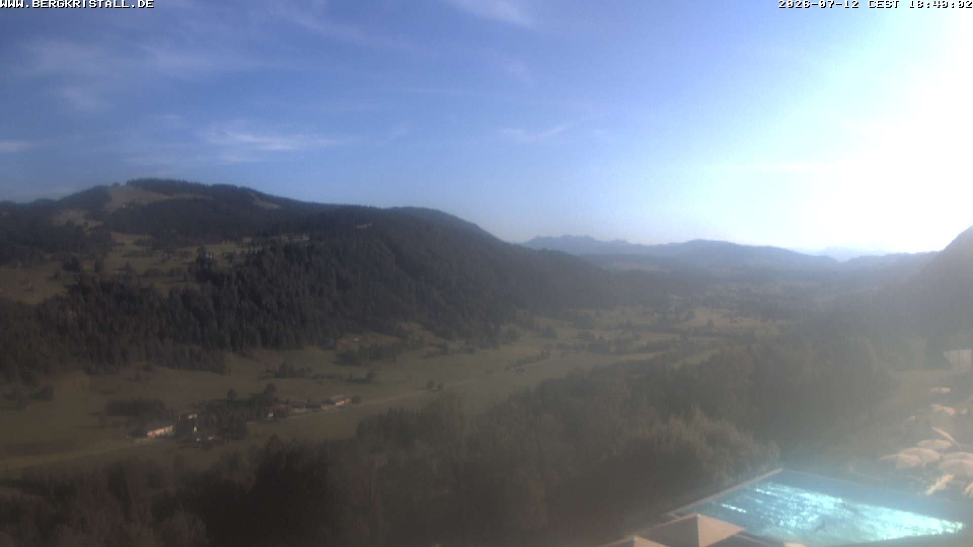 Archived image Webcam View of Hotel Bergkristall