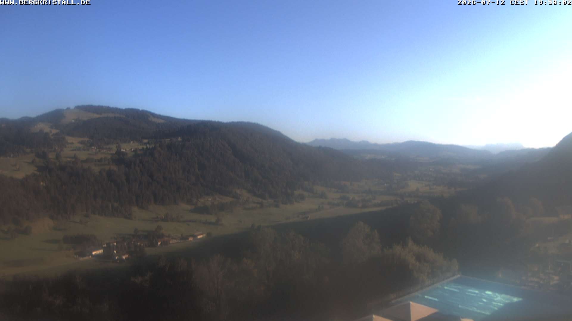 Archived image Webcam View of Hotel Bergkristall