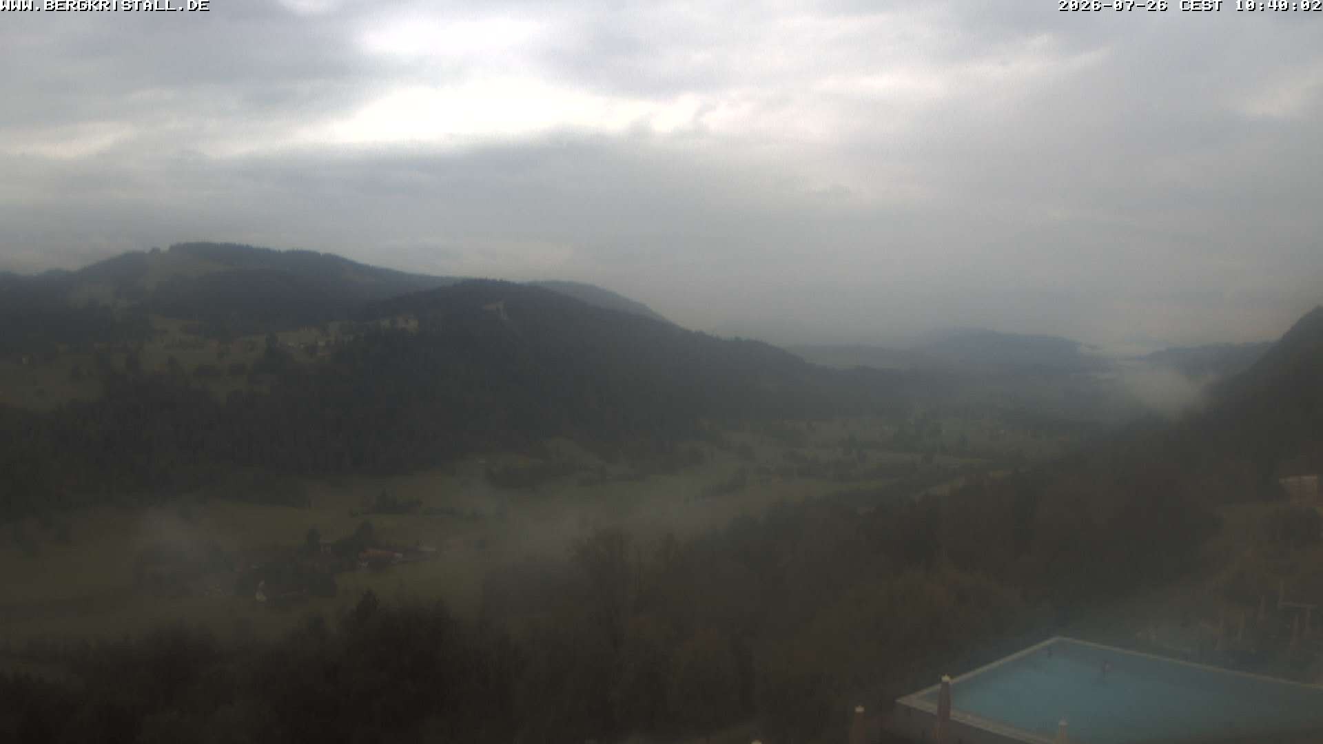 Archiv Foto Webcam Blick vom Hotel Bergkristall in Oberstaufen