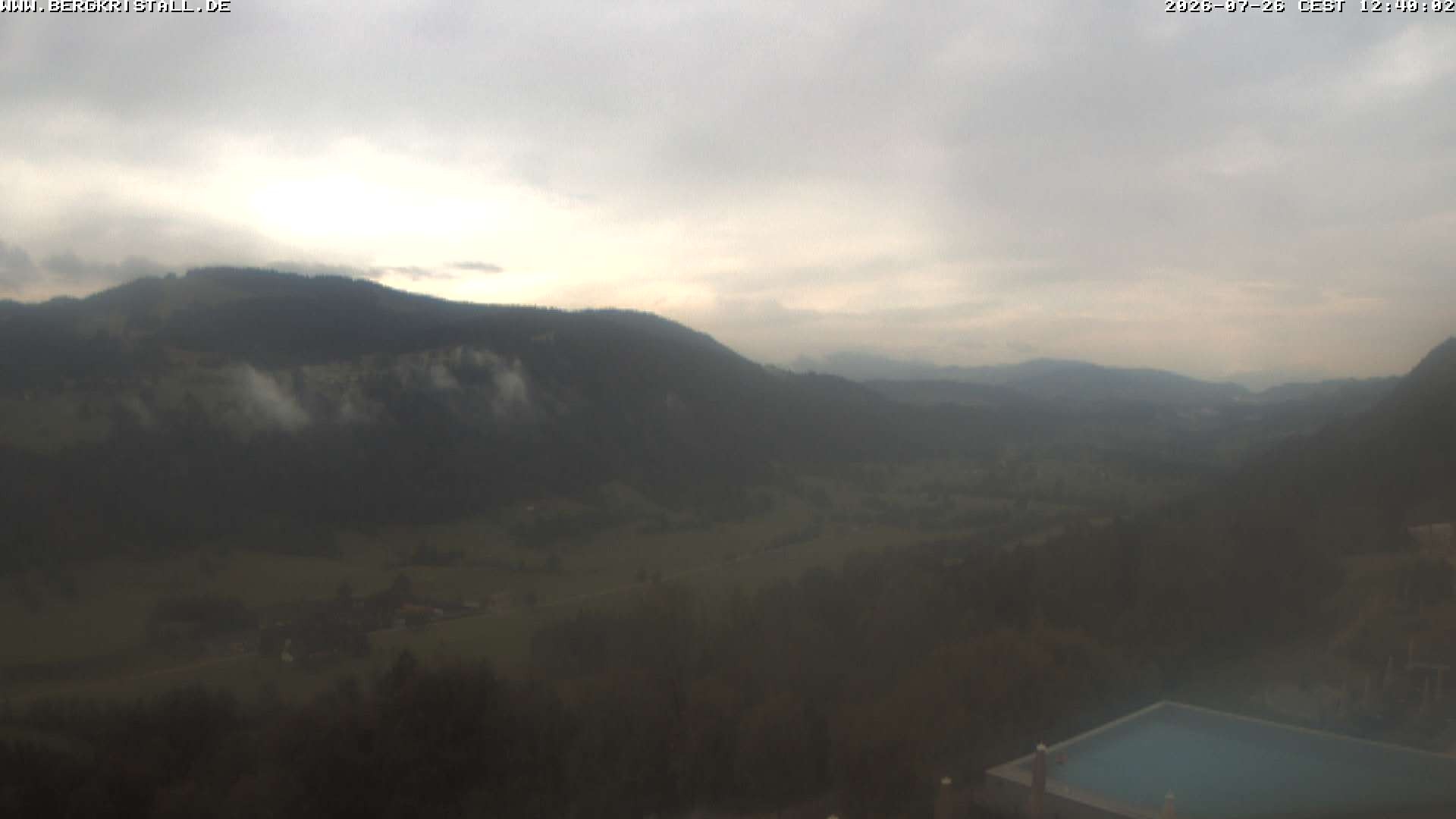 Archiv Foto Webcam Blick vom Hotel Bergkristall in Oberstaufen