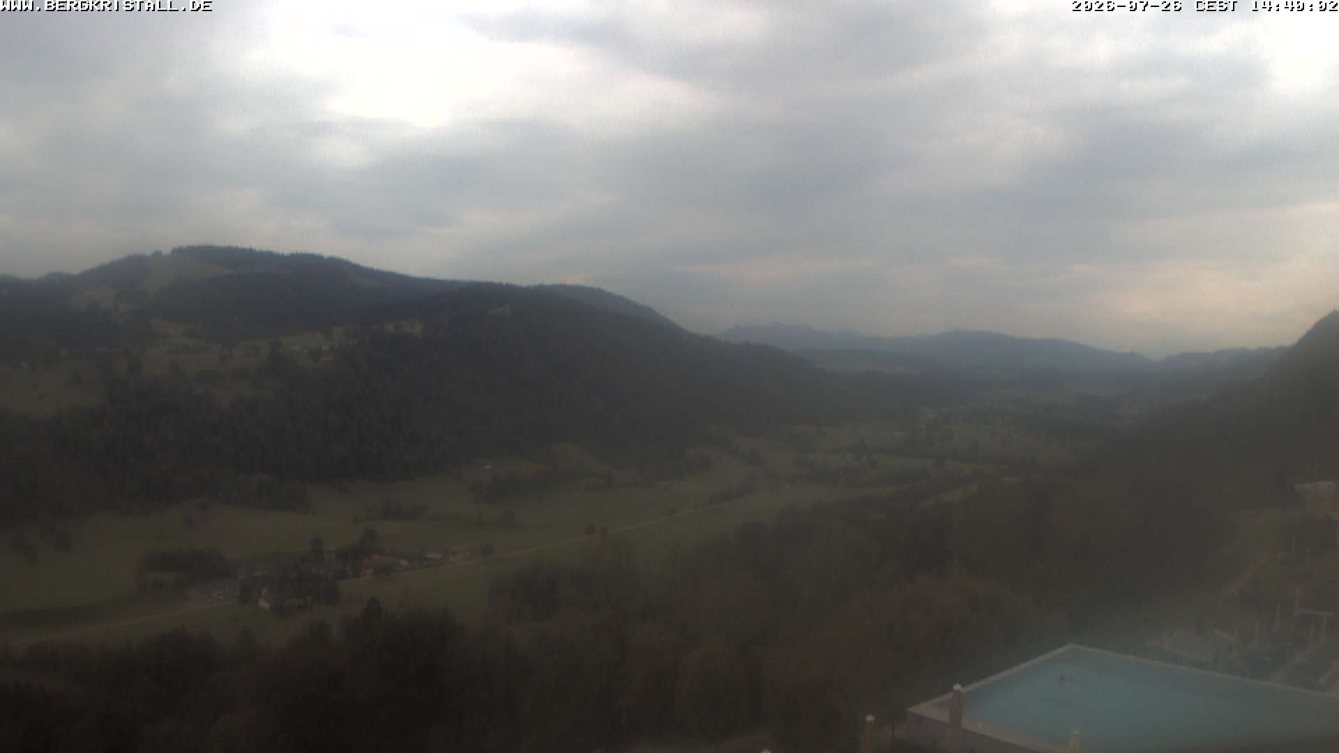 Archiv Foto Webcam Blick vom Hotel Bergkristall in Oberstaufen
