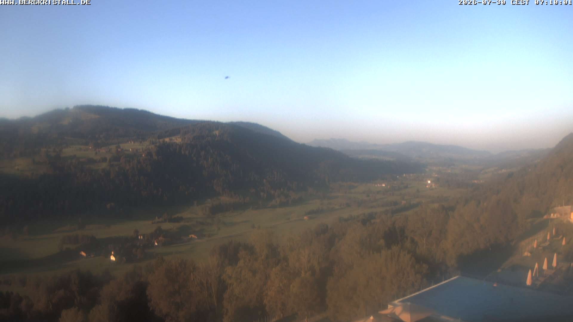 Archiv Foto Webcam Blick vom Hotel Bergkristall in Oberstaufen