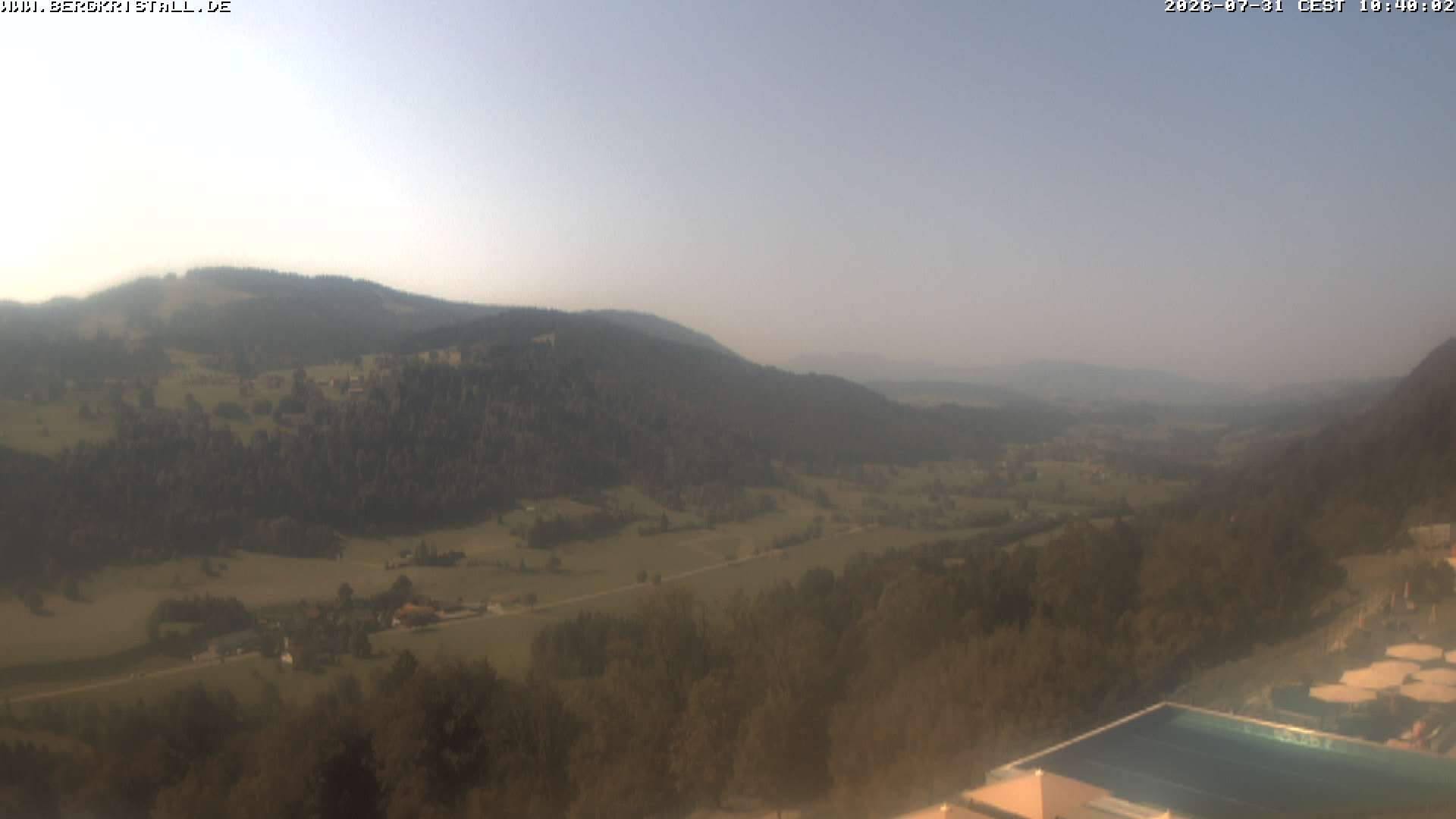 Archiv Foto Webcam Blick vom Hotel Bergkristall in Oberstaufen