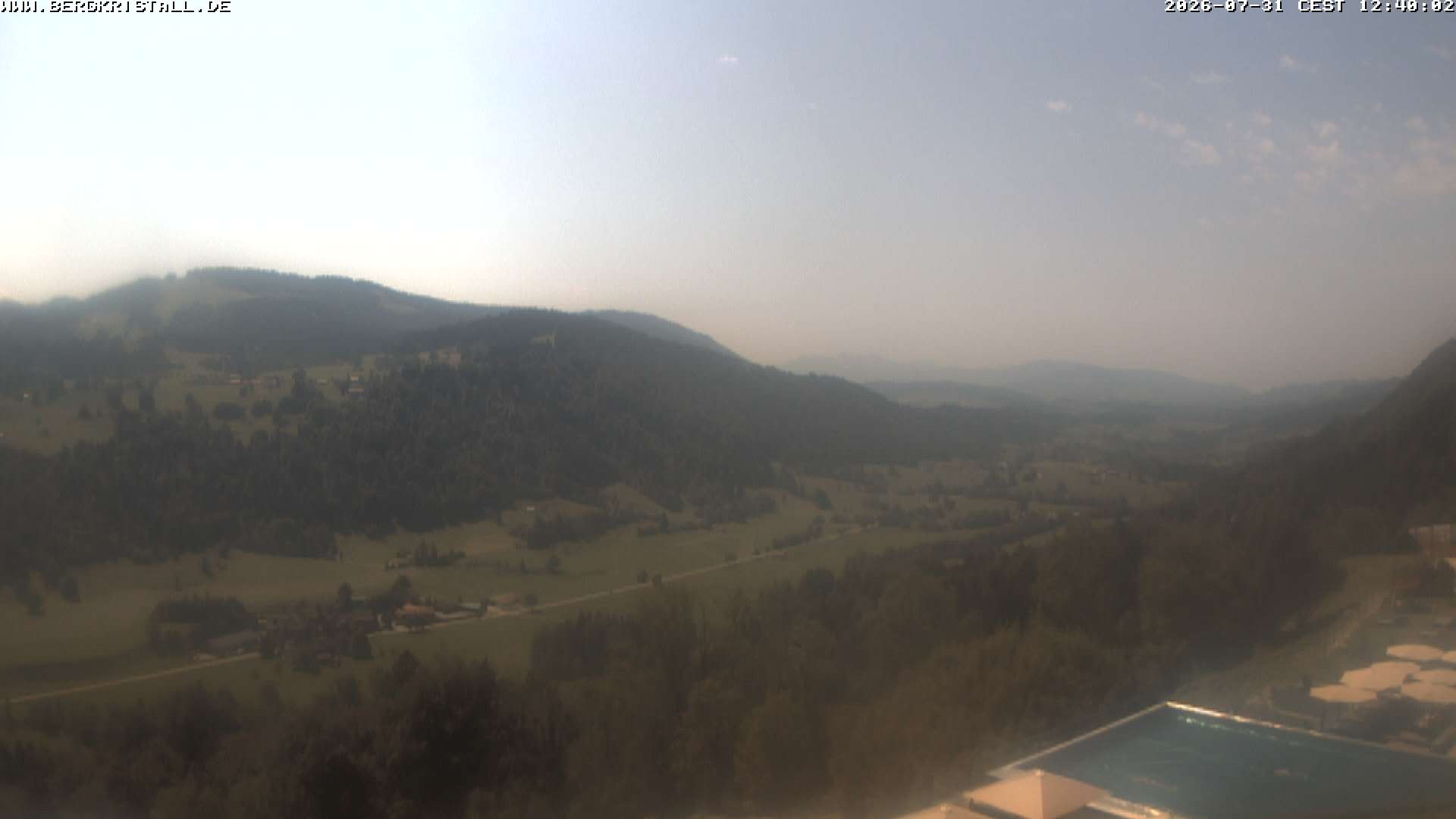 Archiv Foto Webcam Blick vom Hotel Bergkristall in Oberstaufen