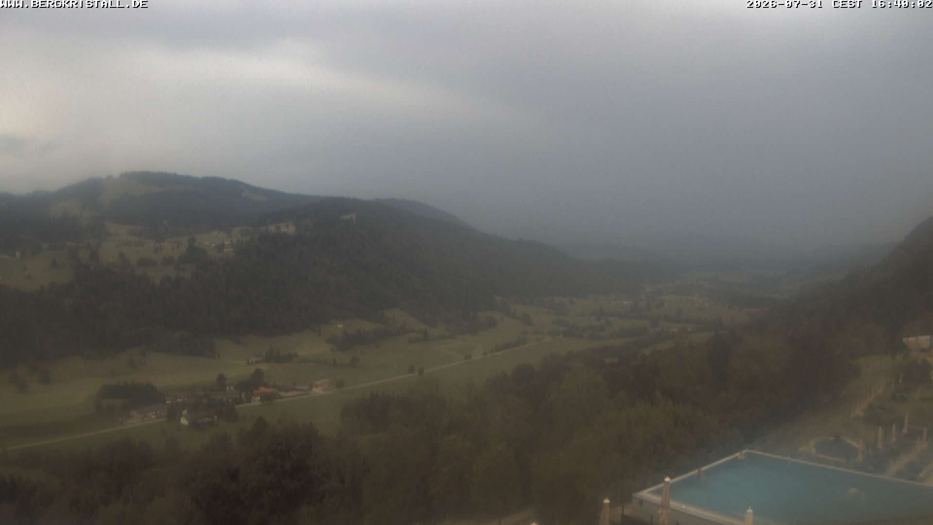 Archiv Foto Webcam Blick vom Hotel Bergkristall in Oberstaufen