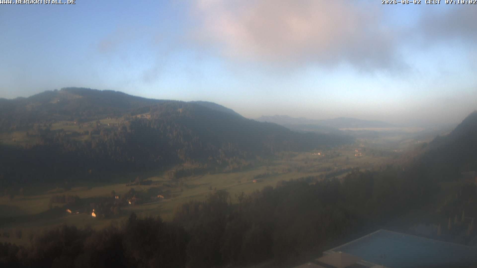 Archiv Foto Webcam Blick vom Hotel Bergkristall in Oberstaufen