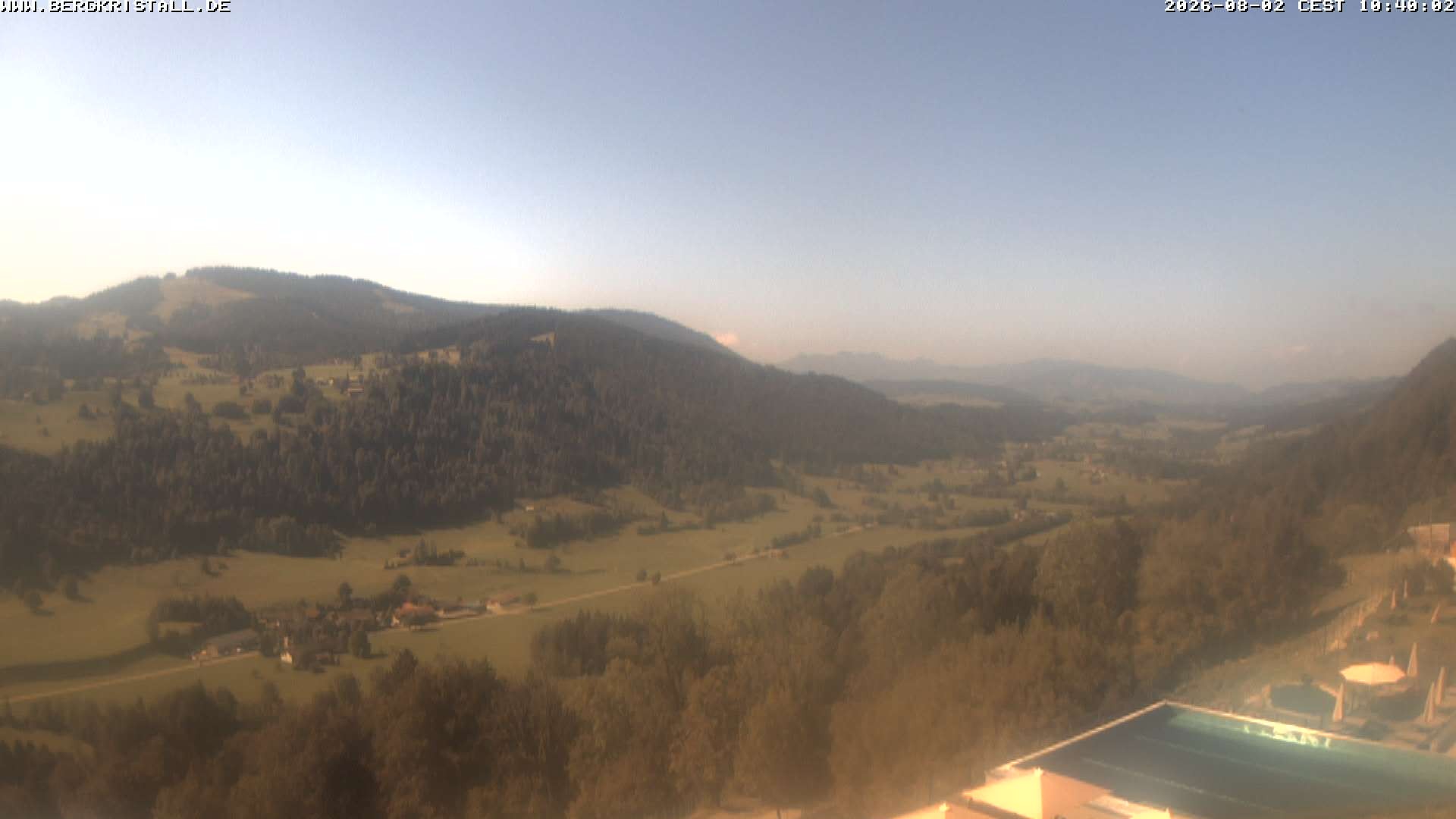 Archiv Foto Webcam Blick vom Hotel Bergkristall in Oberstaufen