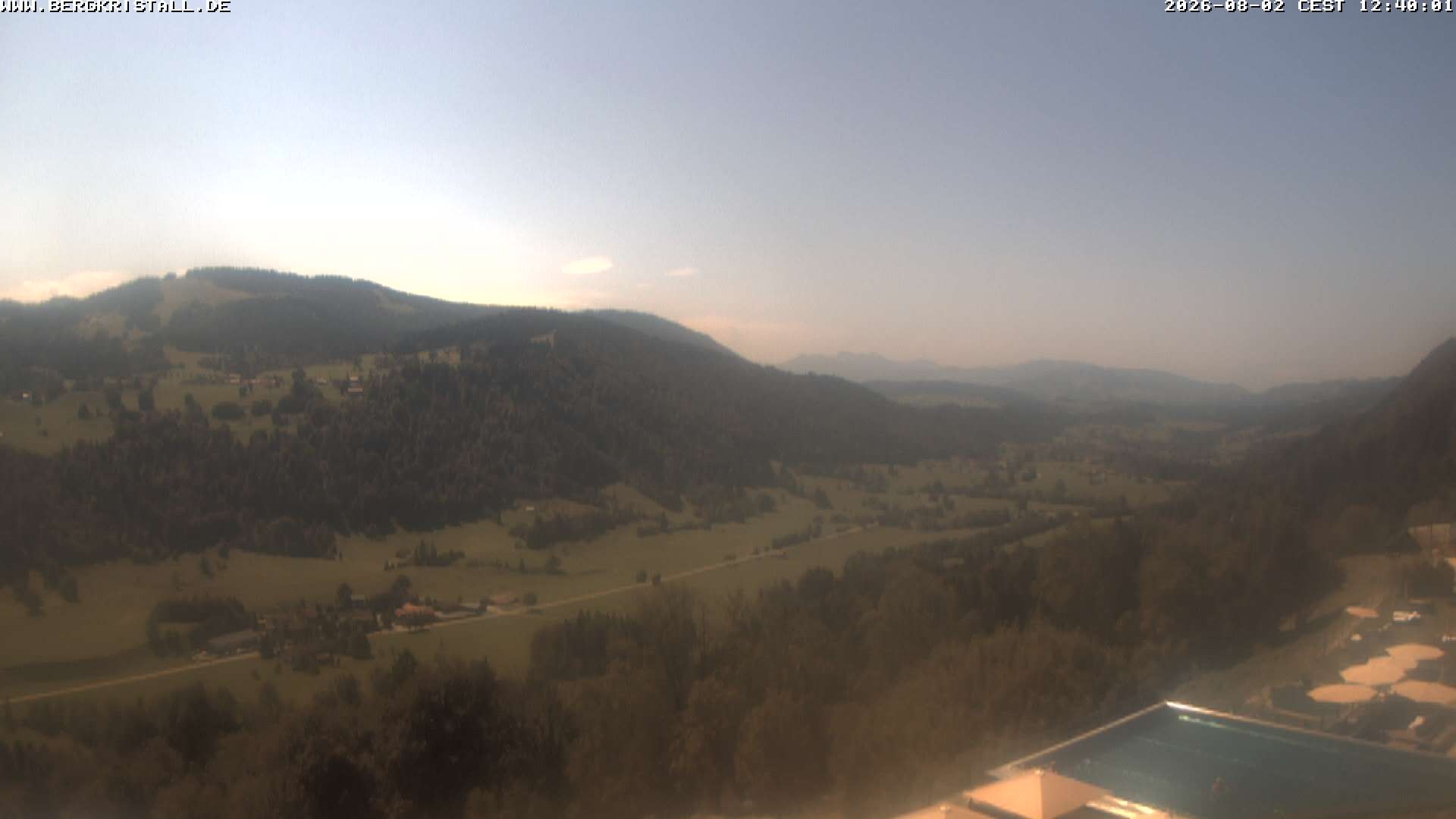 Archiv Foto Webcam Blick vom Hotel Bergkristall in Oberstaufen
