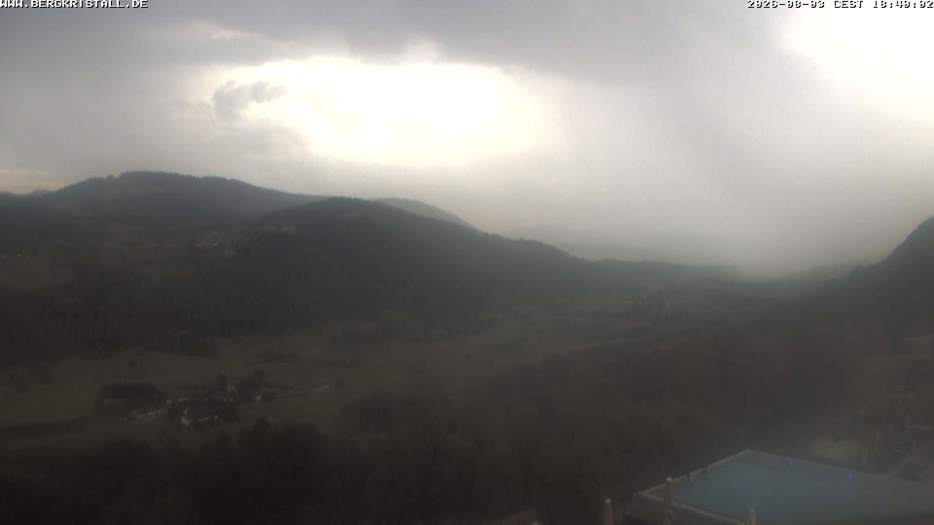 Archiv Foto Webcam Blick vom Hotel Bergkristall in Oberstaufen
