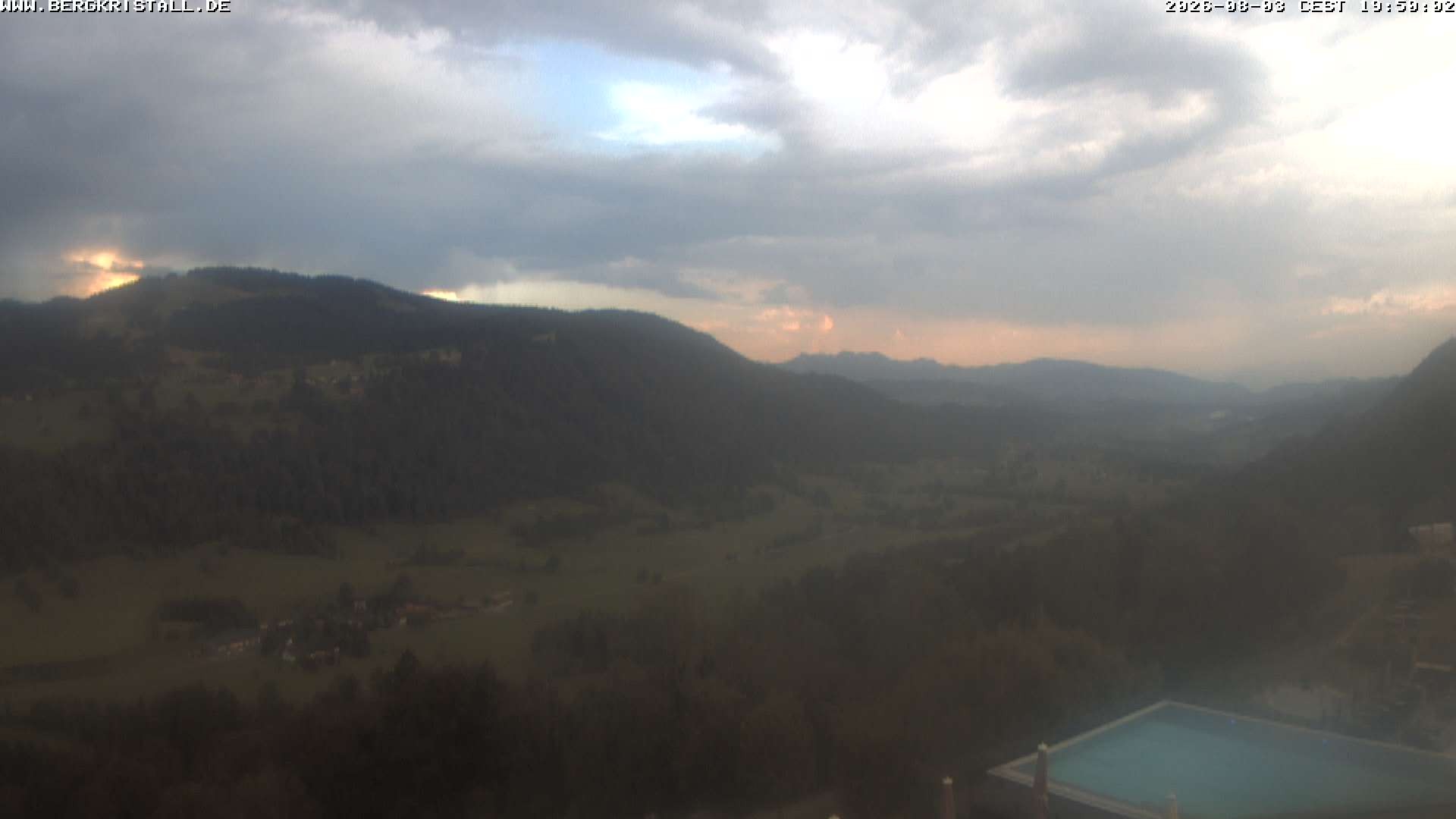 Archiv Foto Webcam Blick vom Hotel Bergkristall in Oberstaufen