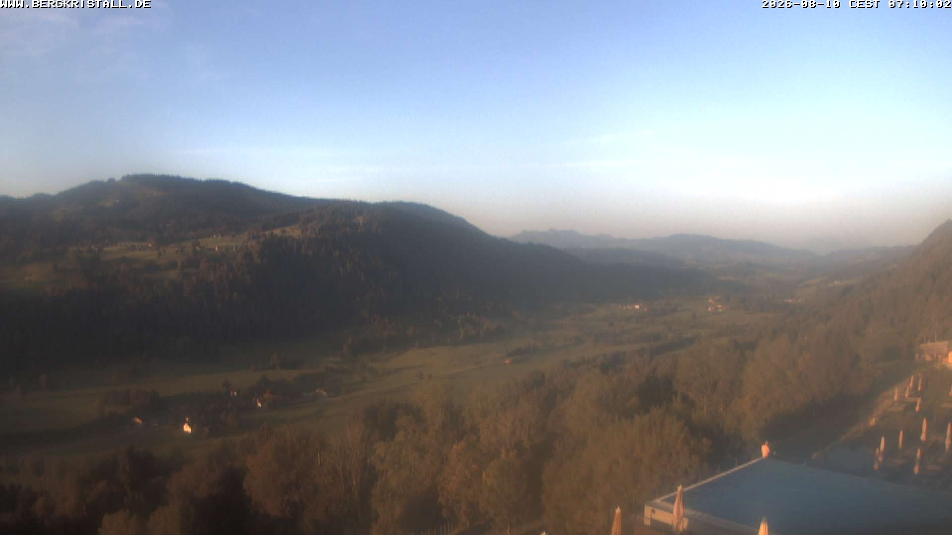 Archiv Foto Webcam Blick vom Hotel Bergkristall in Oberstaufen