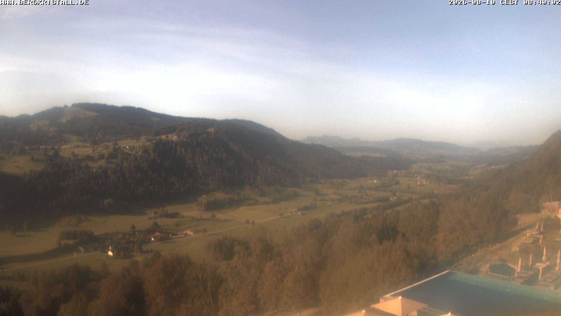 Archiv Foto Webcam Blick vom Hotel Bergkristall in Oberstaufen
