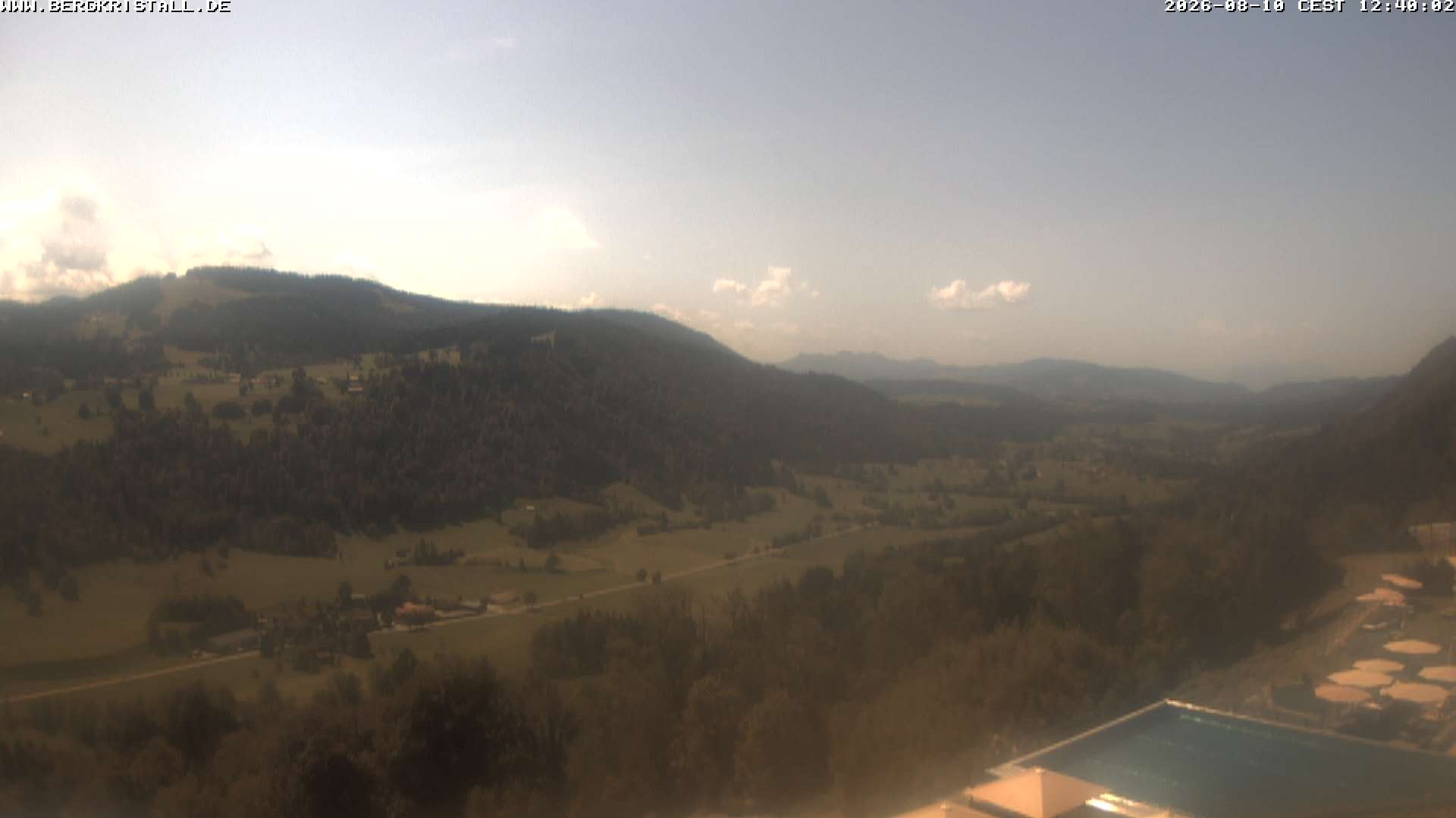 Archiv Foto Webcam Blick vom Hotel Bergkristall in Oberstaufen