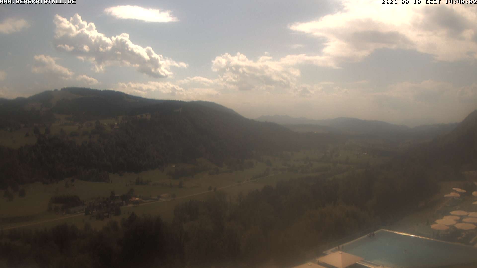 Archiv Foto Webcam Blick vom Hotel Bergkristall in Oberstaufen