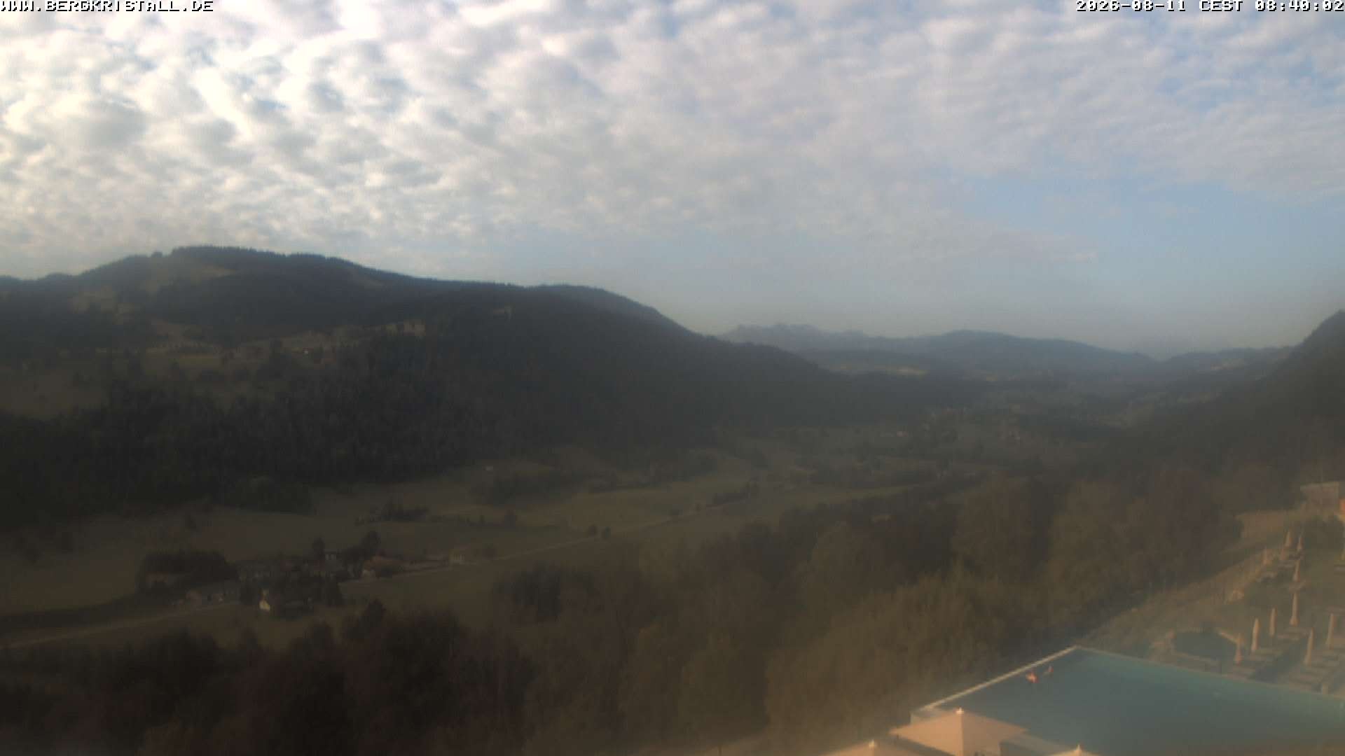 Archiv Foto Webcam Blick vom Hotel Bergkristall in Oberstaufen
