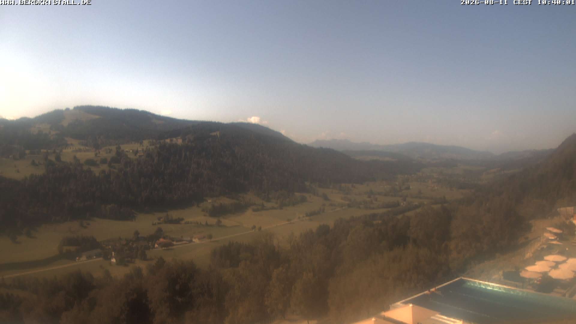 Archiv Foto Webcam Blick vom Hotel Bergkristall in Oberstaufen