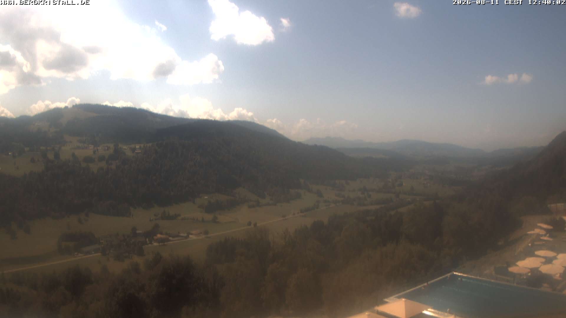 Archiv Foto Webcam Blick vom Hotel Bergkristall in Oberstaufen