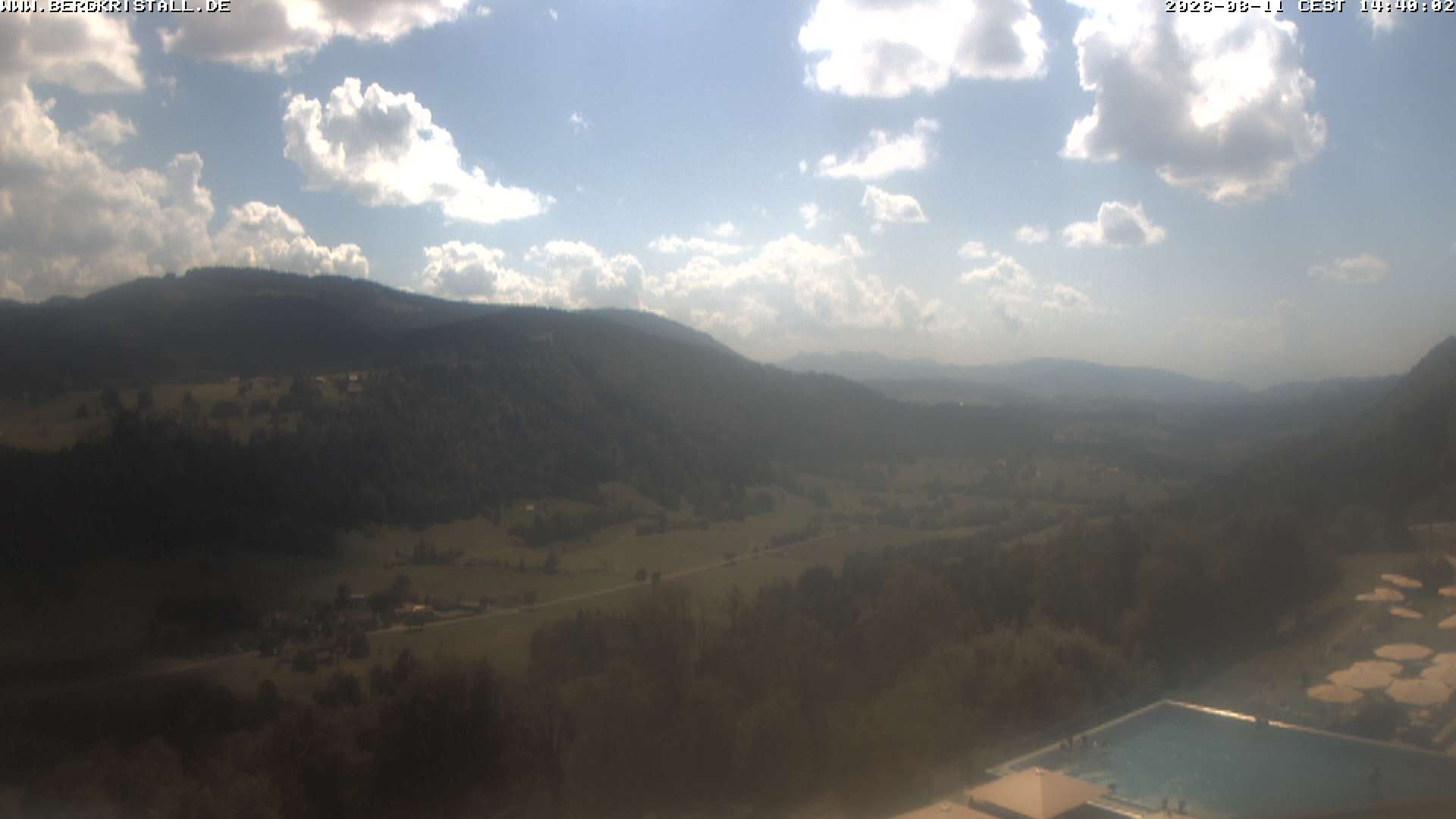 Archiv Foto Webcam Blick vom Hotel Bergkristall in Oberstaufen