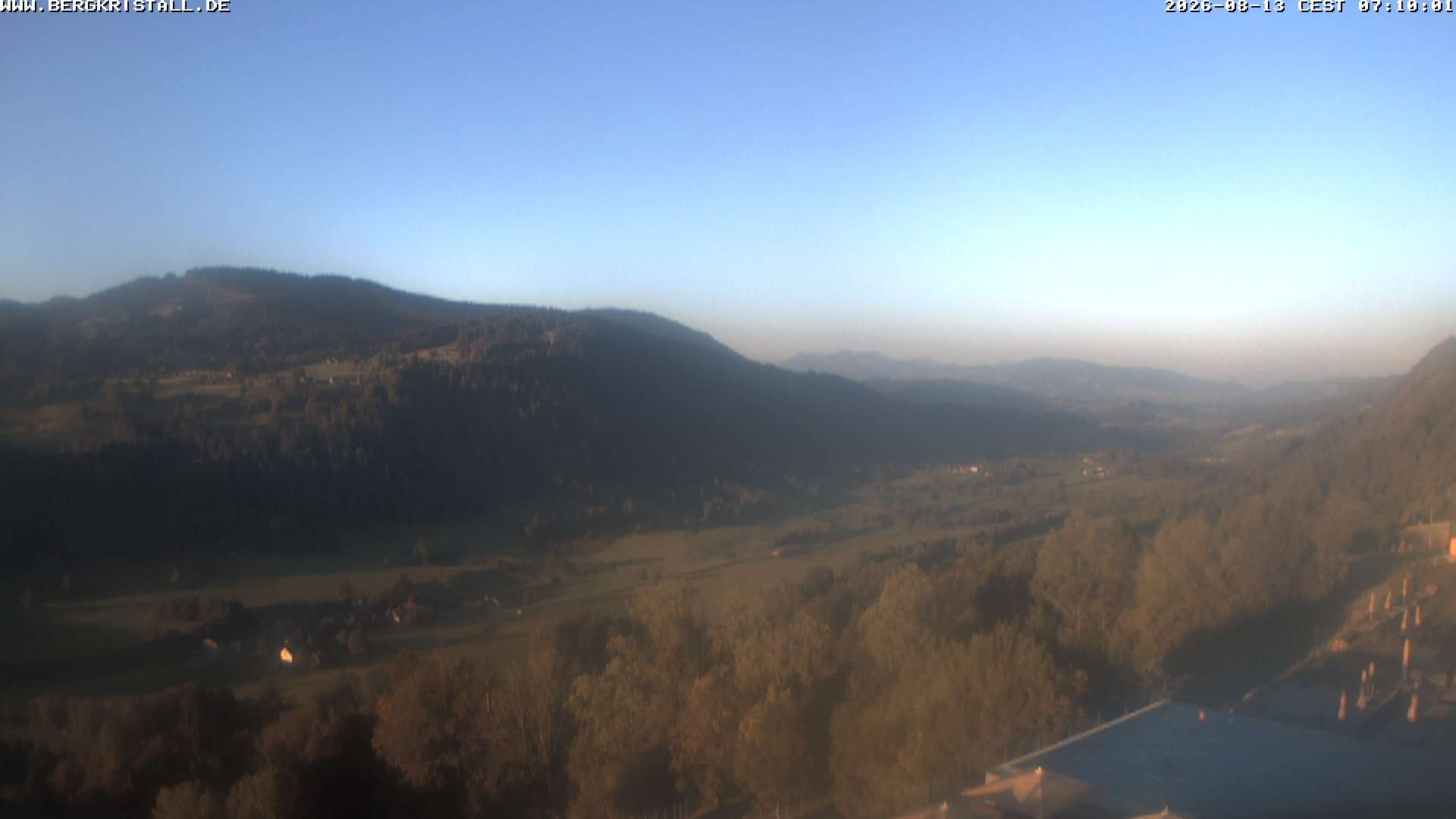 Archiv Foto Webcam Blick vom Hotel Bergkristall in Oberstaufen