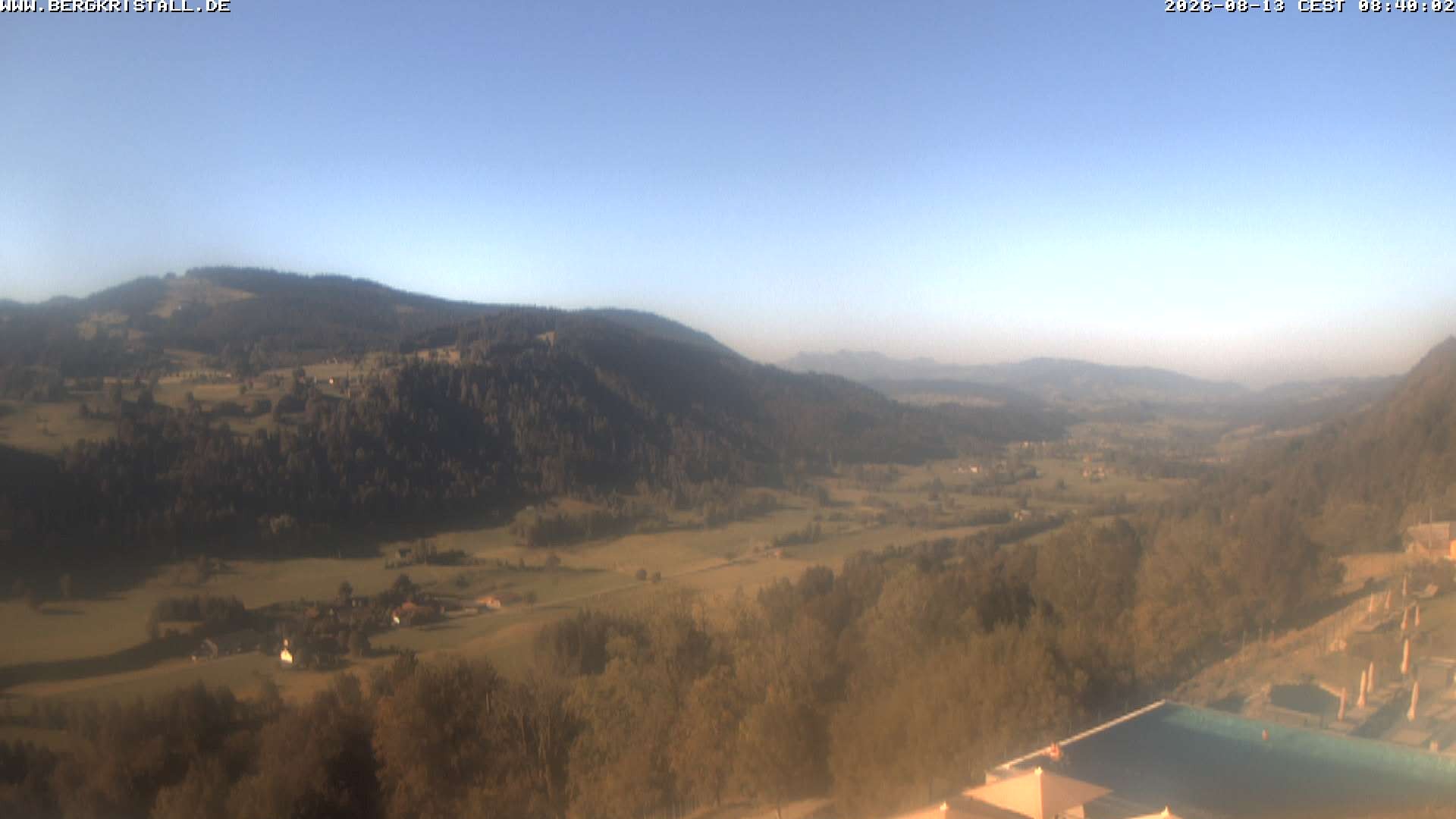 Archiv Foto Webcam Blick vom Hotel Bergkristall in Oberstaufen