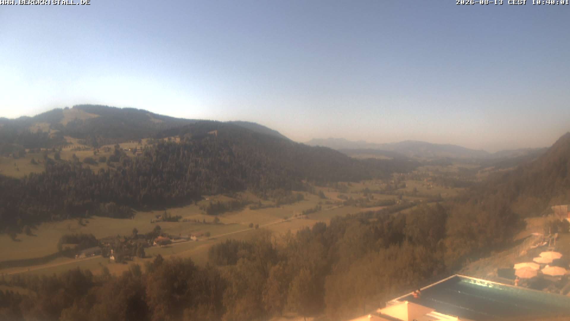 Archiv Foto Webcam Blick vom Hotel Bergkristall in Oberstaufen
