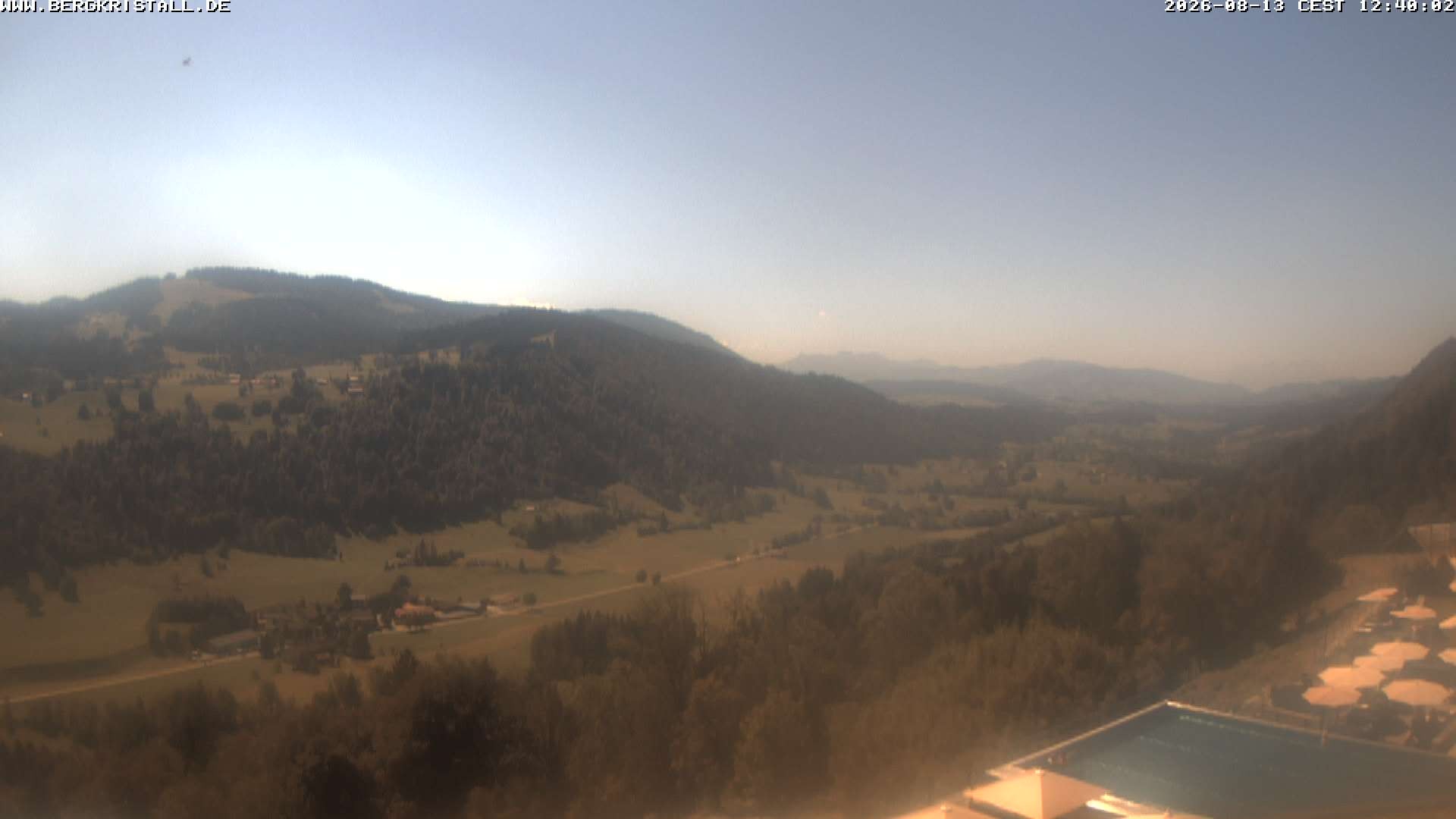 Archiv Foto Webcam Blick vom Hotel Bergkristall in Oberstaufen
