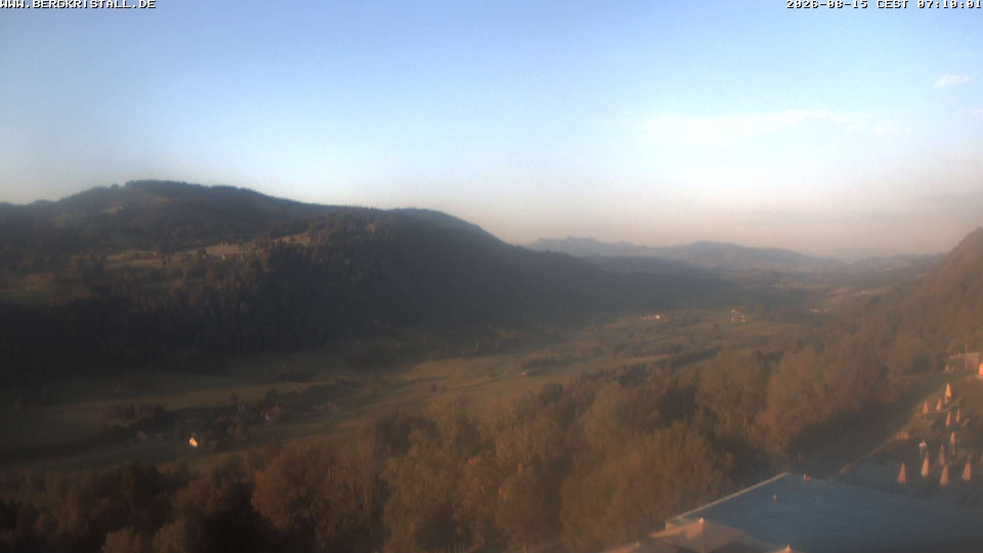 Archiv Foto Webcam Blick vom Hotel Bergkristall in Oberstaufen