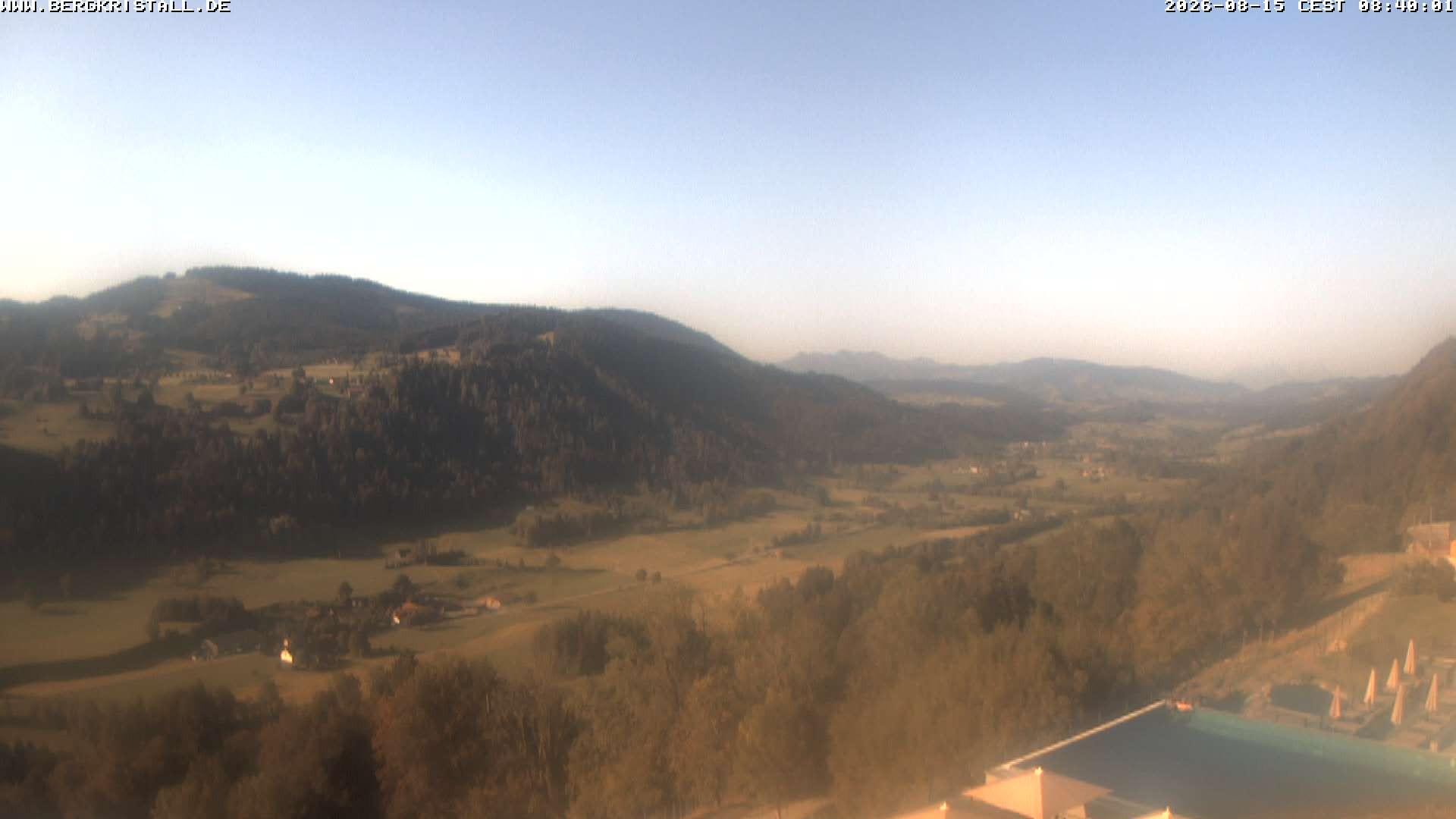 Archiv Foto Webcam Blick vom Hotel Bergkristall in Oberstaufen