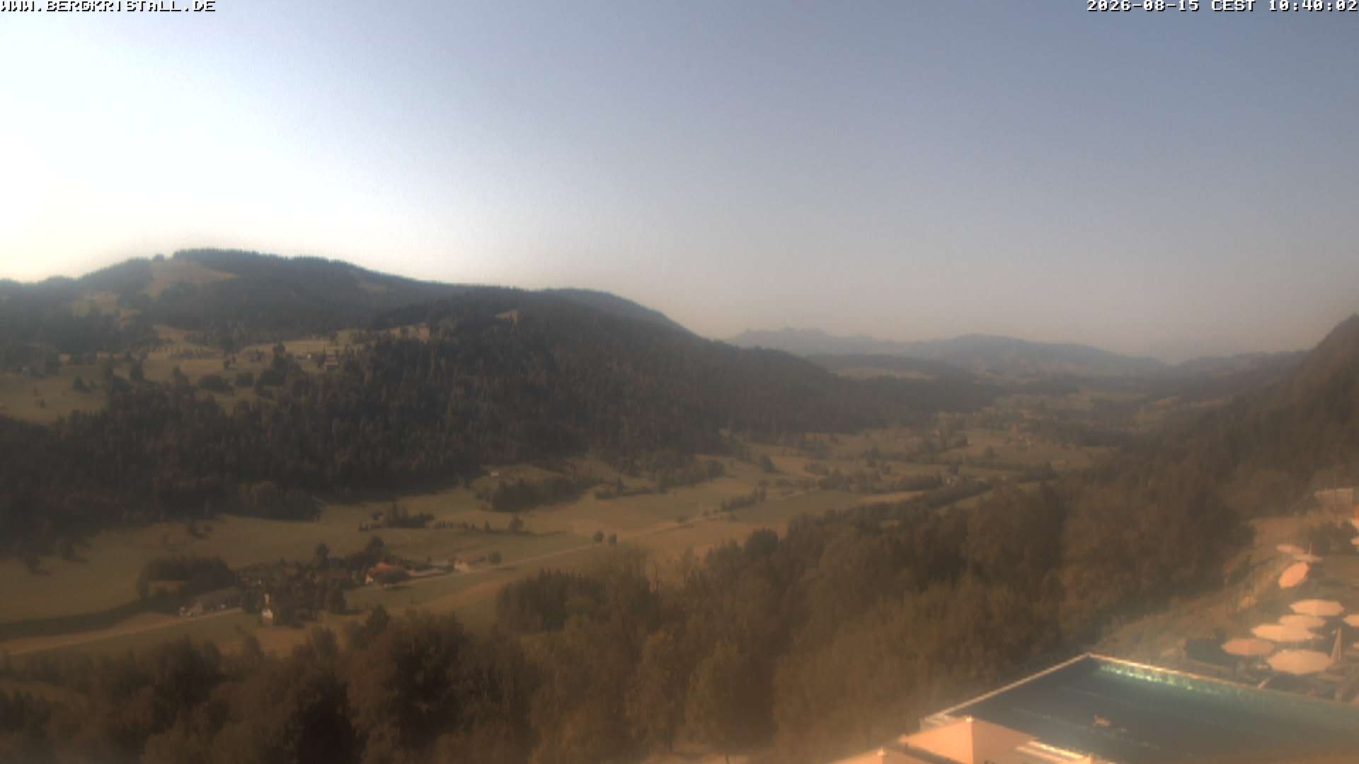 Archiv Foto Webcam Blick vom Hotel Bergkristall in Oberstaufen