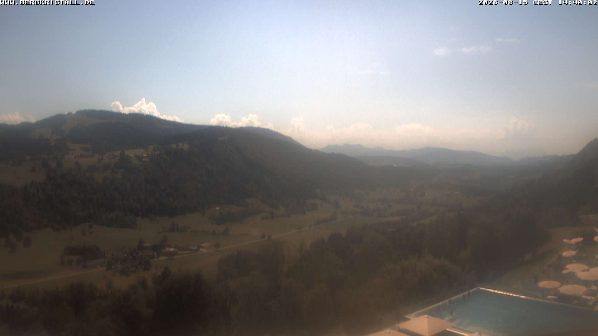 Archiv Foto Webcam Blick vom Hotel Bergkristall in Oberstaufen