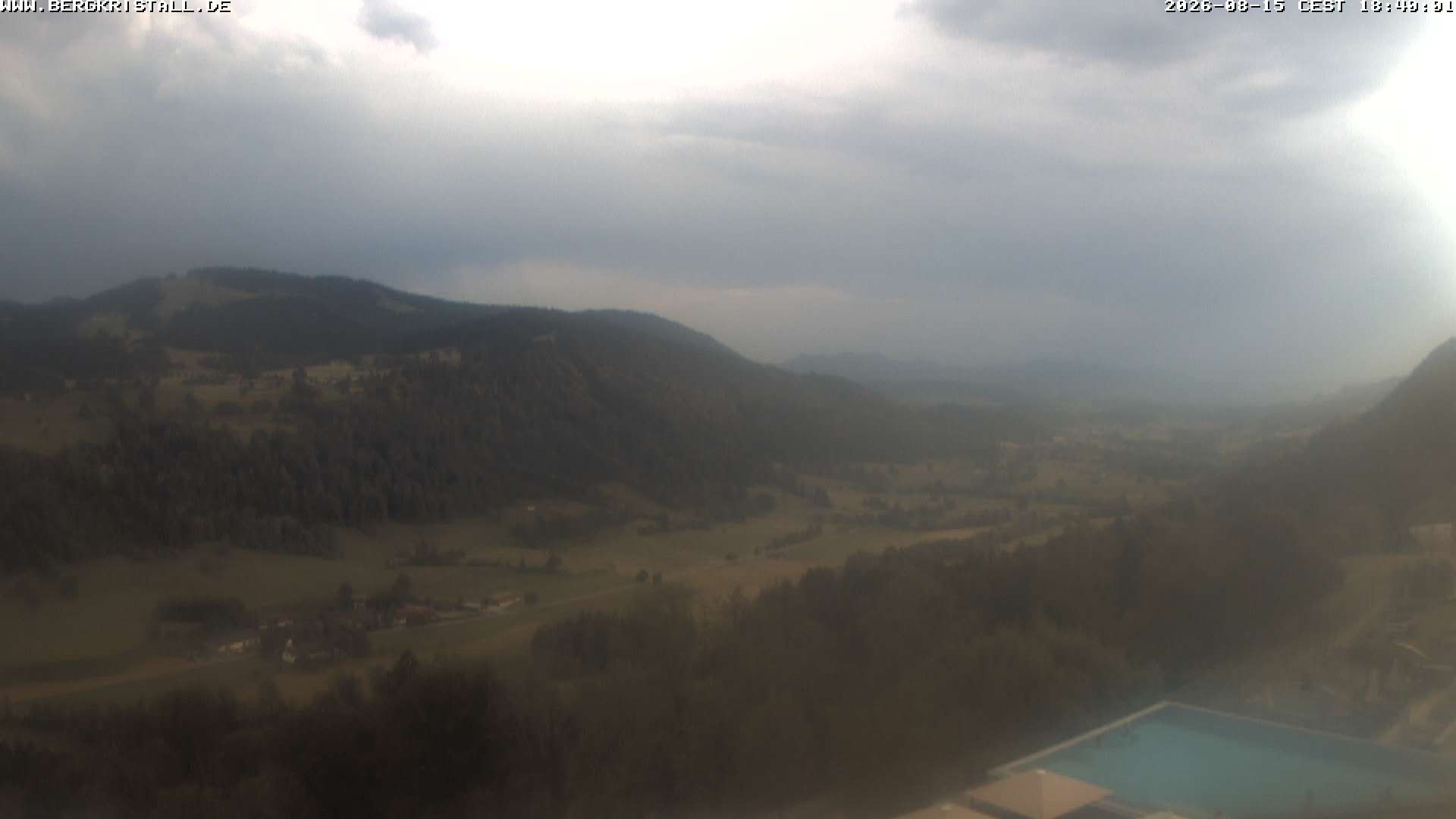 Archiv Foto Webcam Blick vom Hotel Bergkristall in Oberstaufen