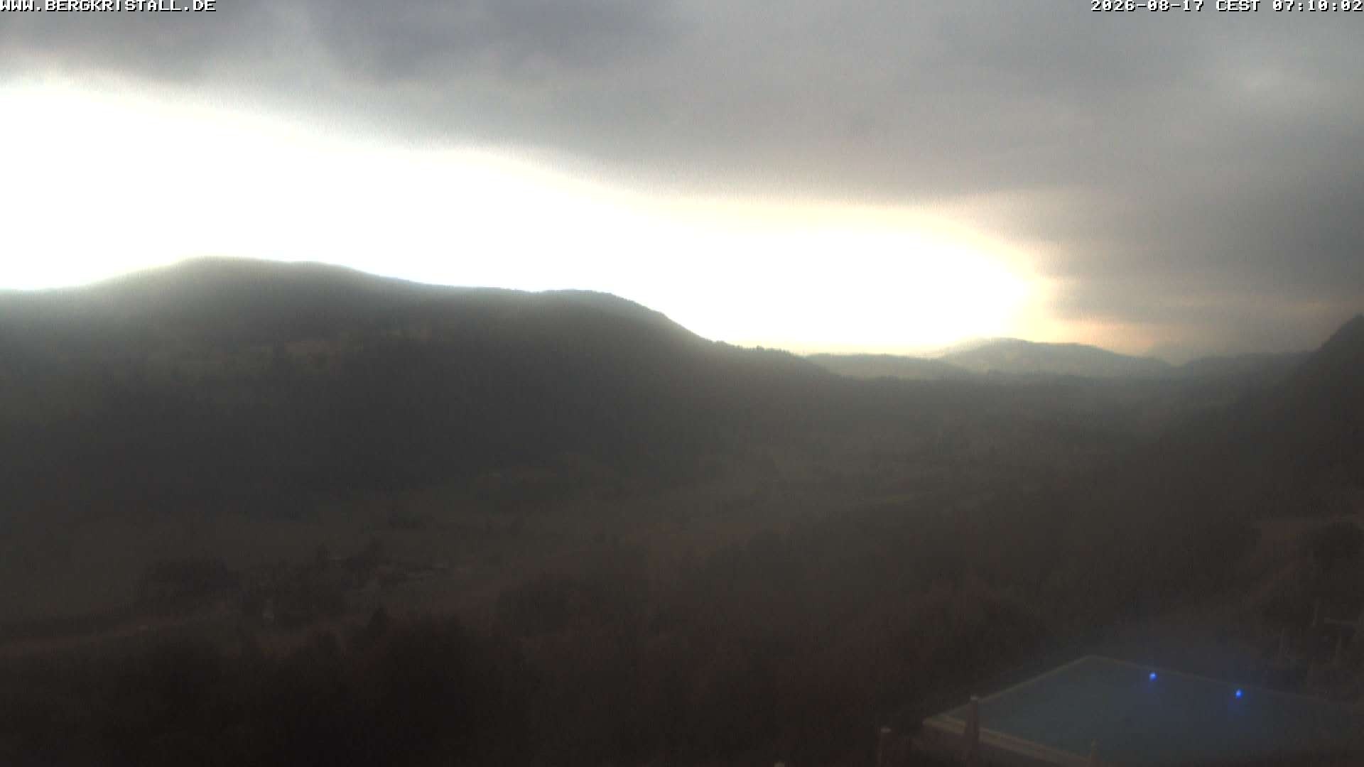 Archiv Foto Webcam Blick vom Hotel Bergkristall in Oberstaufen