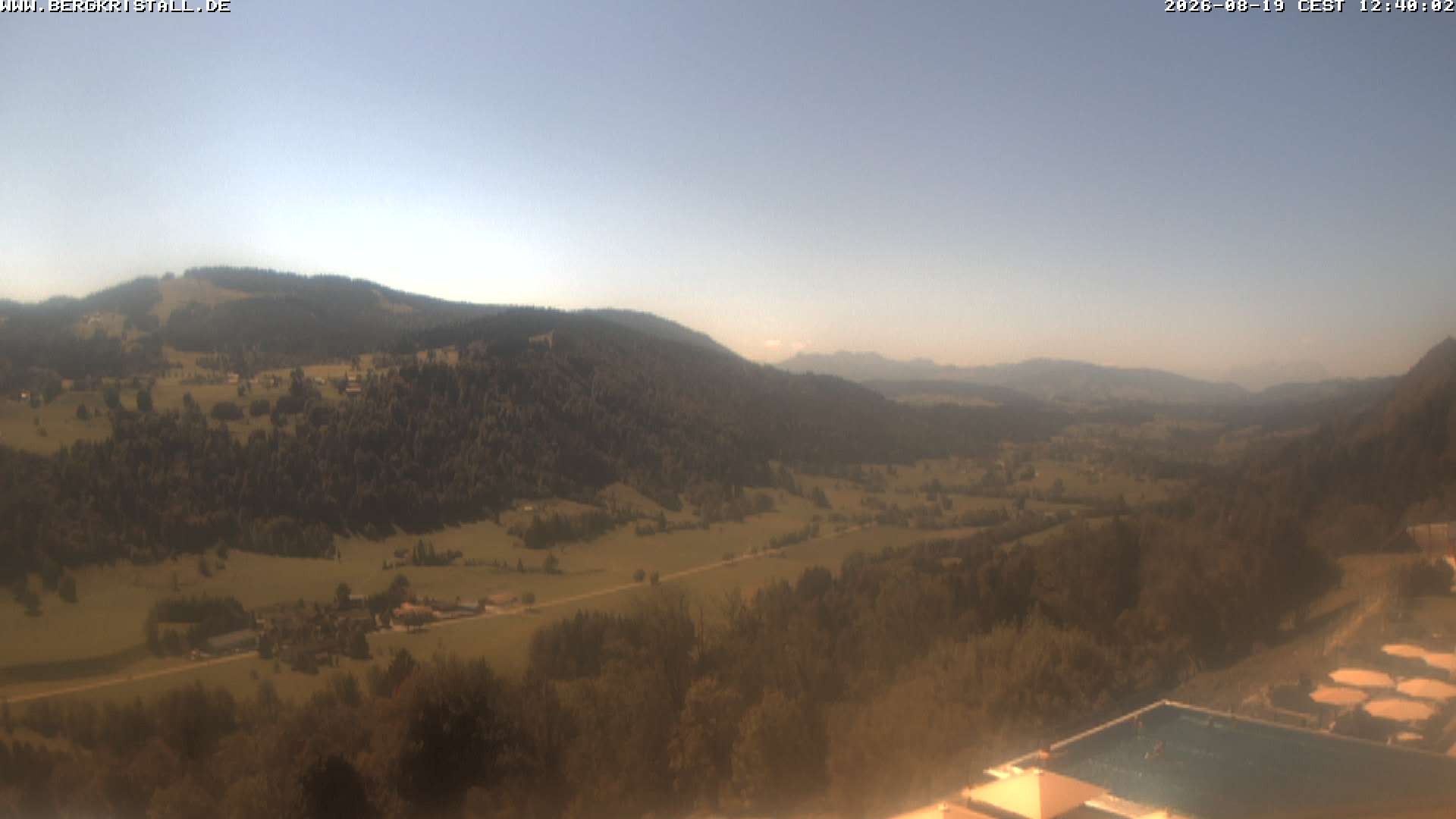 Archiv Foto Webcam Blick vom Hotel Bergkristall in Oberstaufen