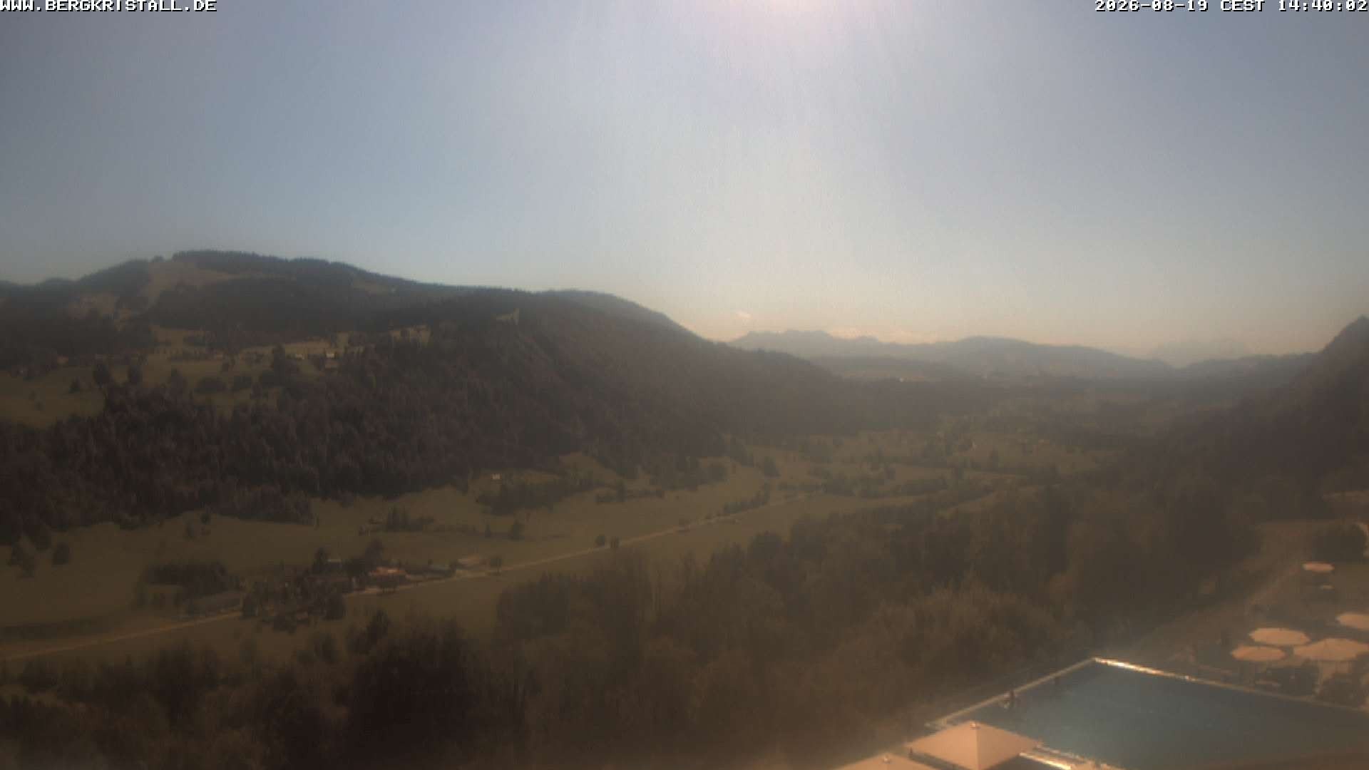 Archiv Foto Webcam Blick vom Hotel Bergkristall in Oberstaufen