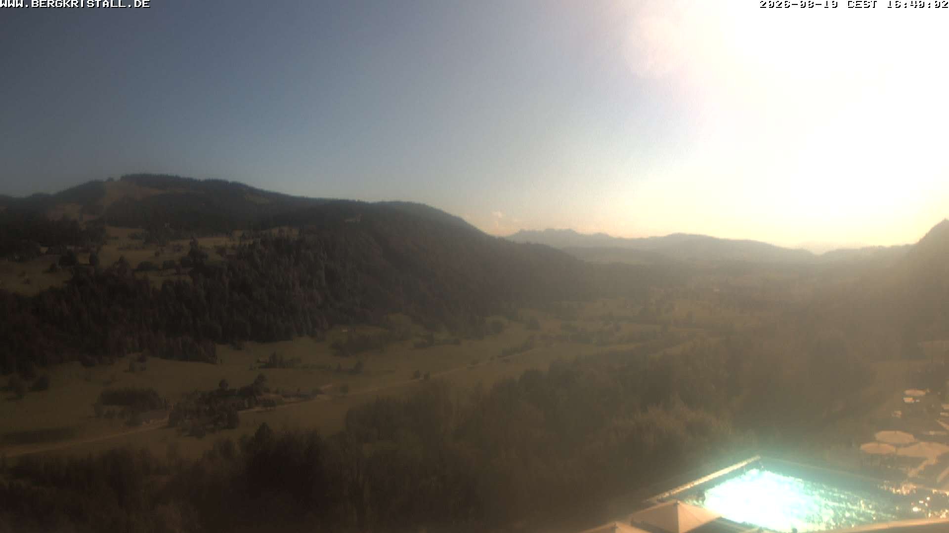 Archiv Foto Webcam Blick vom Hotel Bergkristall in Oberstaufen