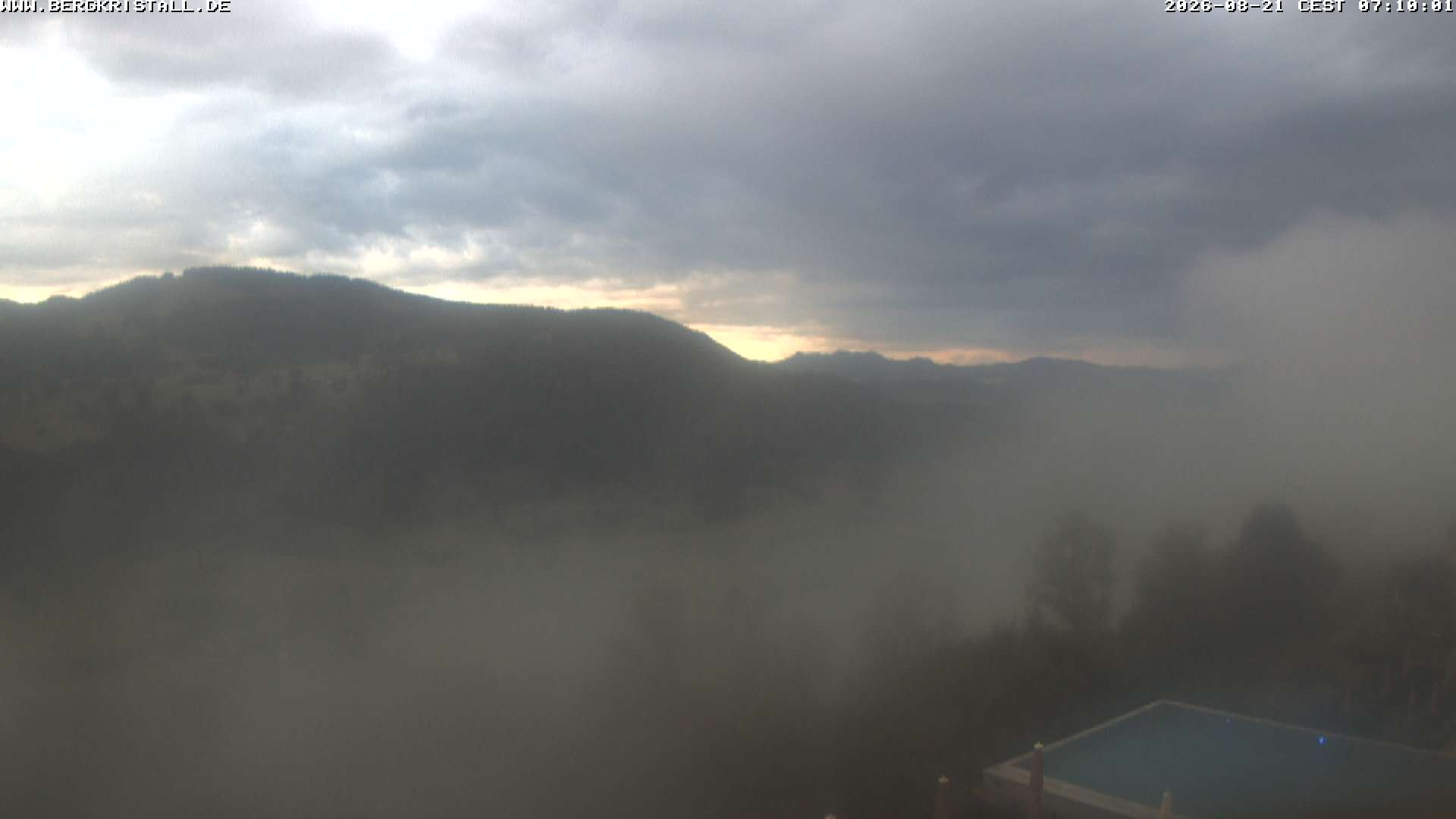 Archiv Foto Webcam Blick vom Hotel Bergkristall in Oberstaufen