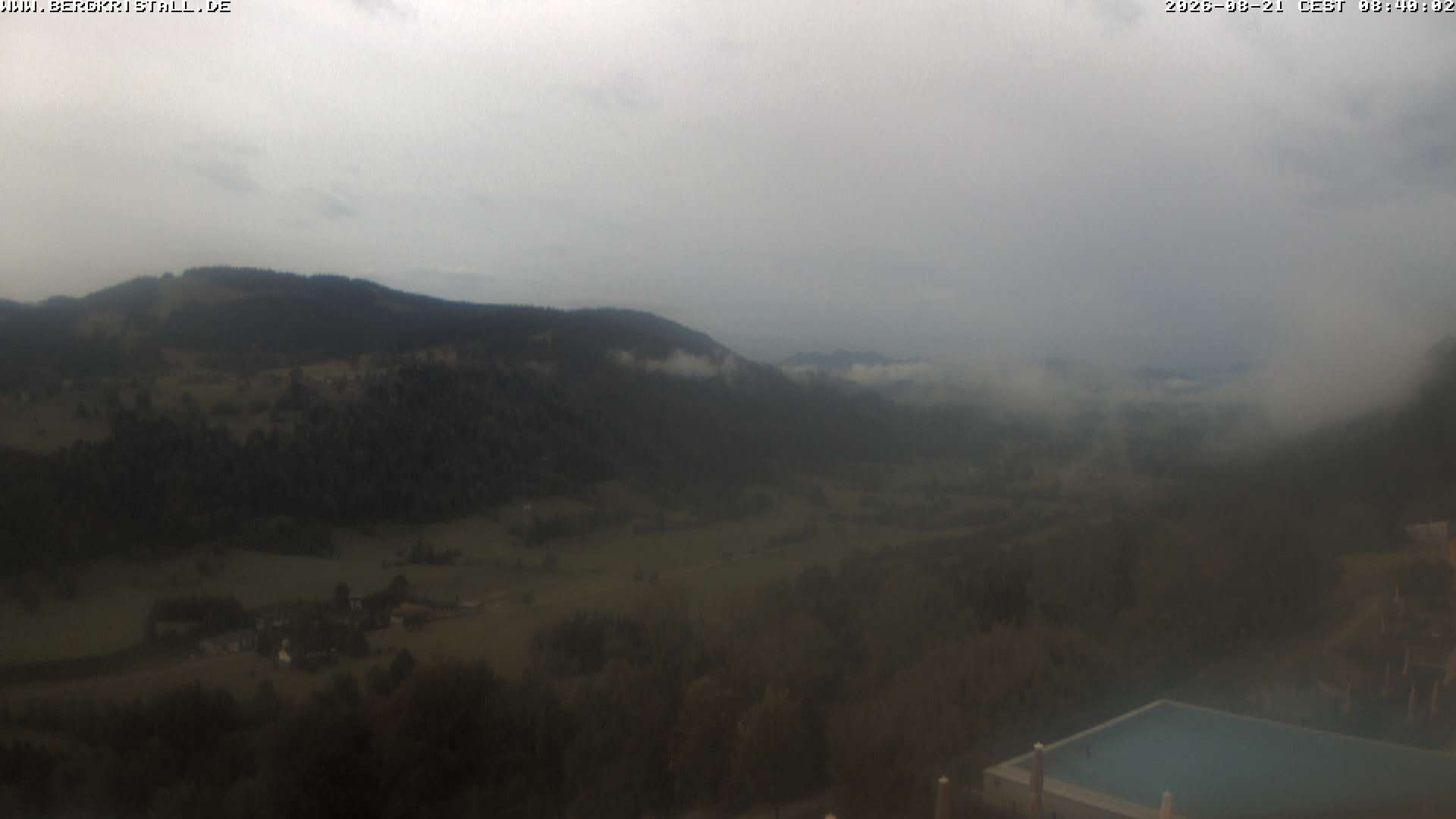 Archiv Foto Webcam Blick vom Hotel Bergkristall in Oberstaufen