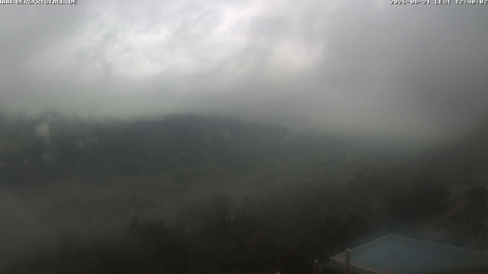 Archiv Foto Webcam Blick vom Hotel Bergkristall in Oberstaufen