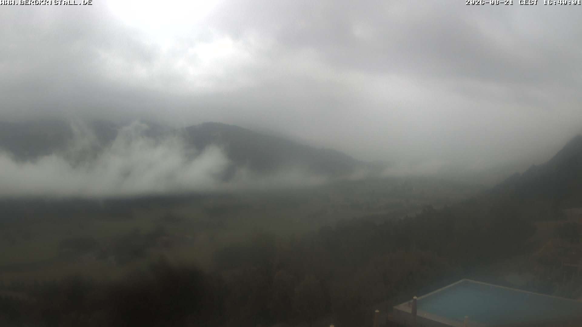 Archiv Foto Webcam Blick vom Hotel Bergkristall in Oberstaufen