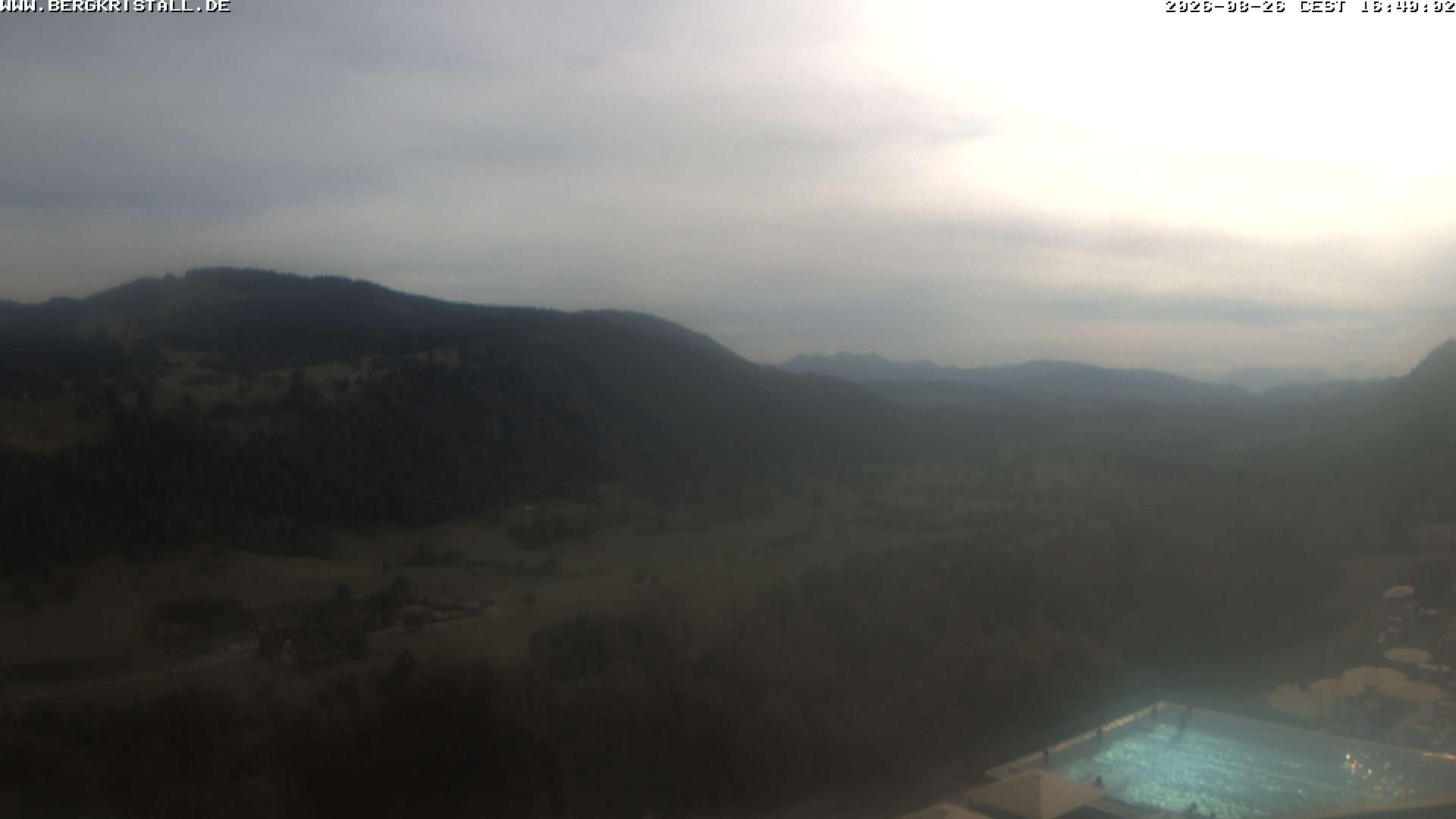 Archiv Foto Webcam Blick vom Hotel Bergkristall in Oberstaufen