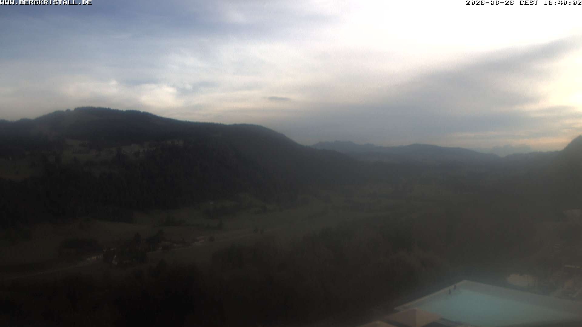 Archiv Foto Webcam Blick vom Hotel Bergkristall in Oberstaufen