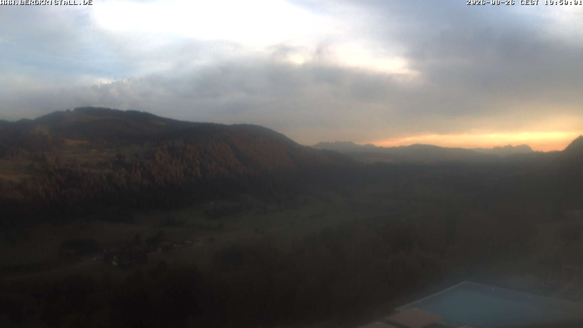 Archiv Foto Webcam Blick vom Hotel Bergkristall in Oberstaufen