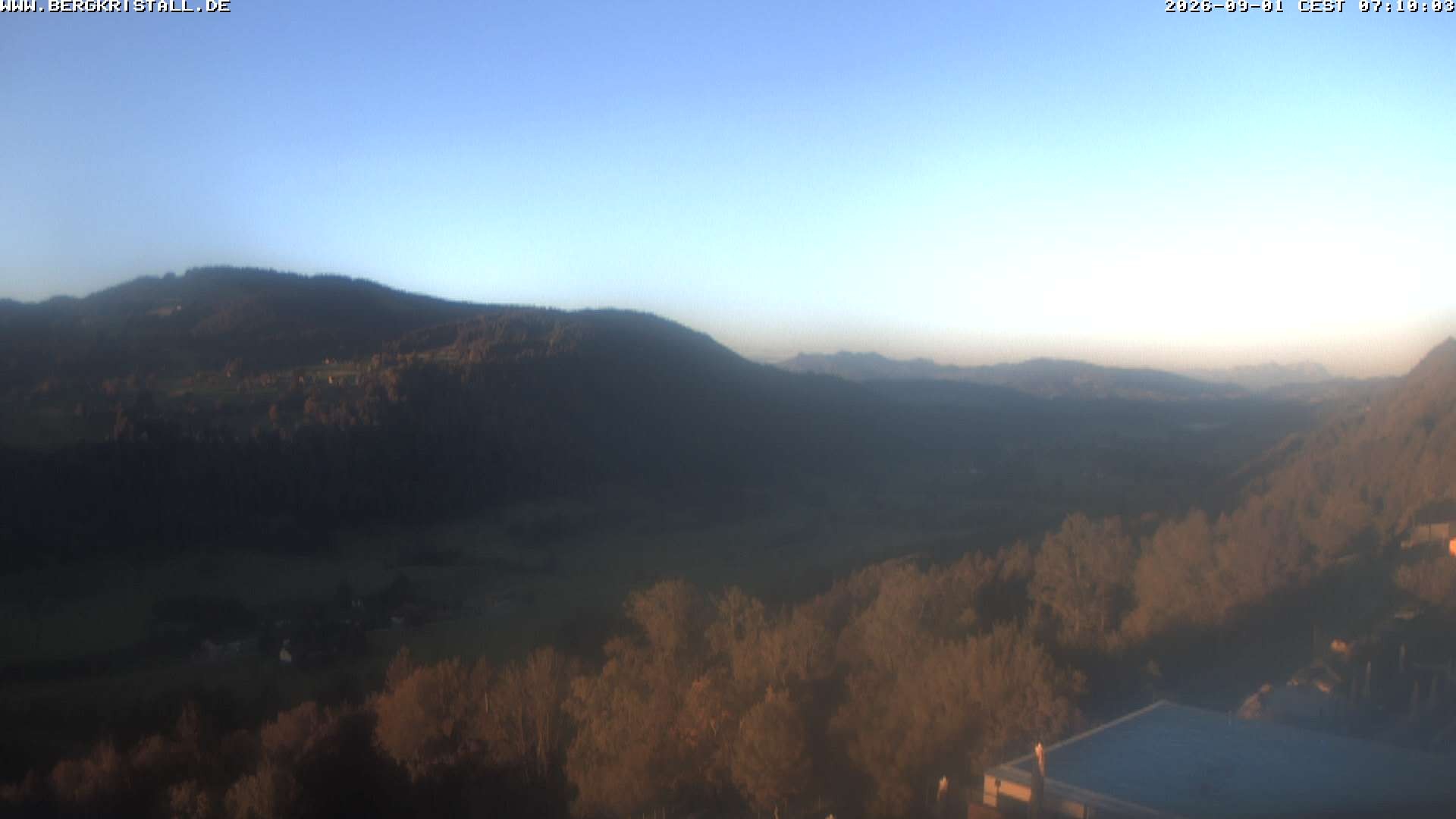 Archiv Foto Webcam Blick vom Hotel Bergkristall in Oberstaufen