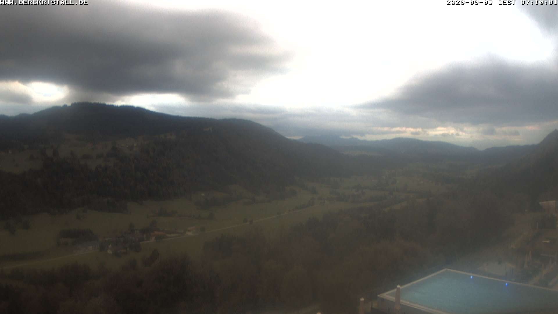 Archiv Foto Webcam Blick vom Hotel Bergkristall in Oberstaufen