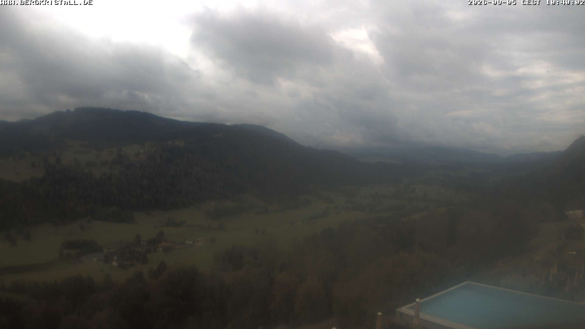 Archiv Foto Webcam Blick vom Hotel Bergkristall in Oberstaufen