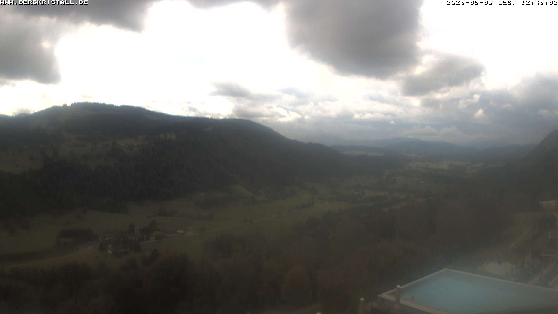 Archiv Foto Webcam Blick vom Hotel Bergkristall in Oberstaufen